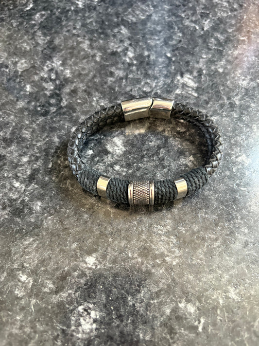 Bracelet style cuirette et stenless