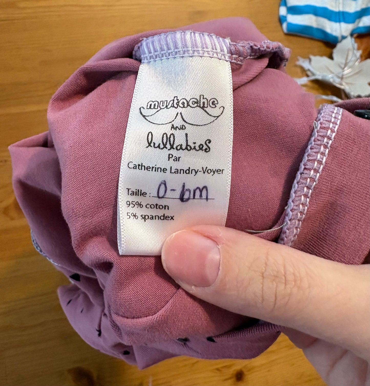 Pyjama mustache lullabies 0-6 mois
