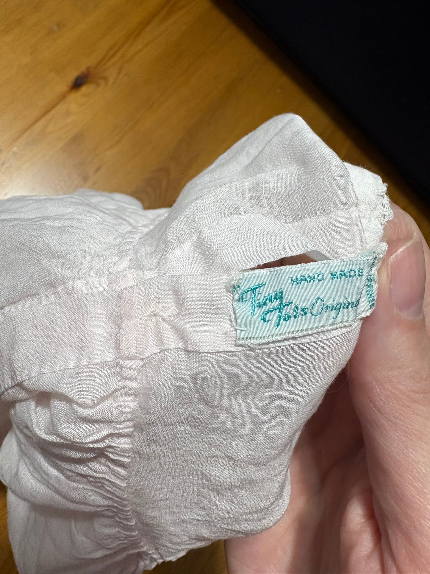 Robe rose bébé vintage 1950’’ tiny tot 0-3 mois