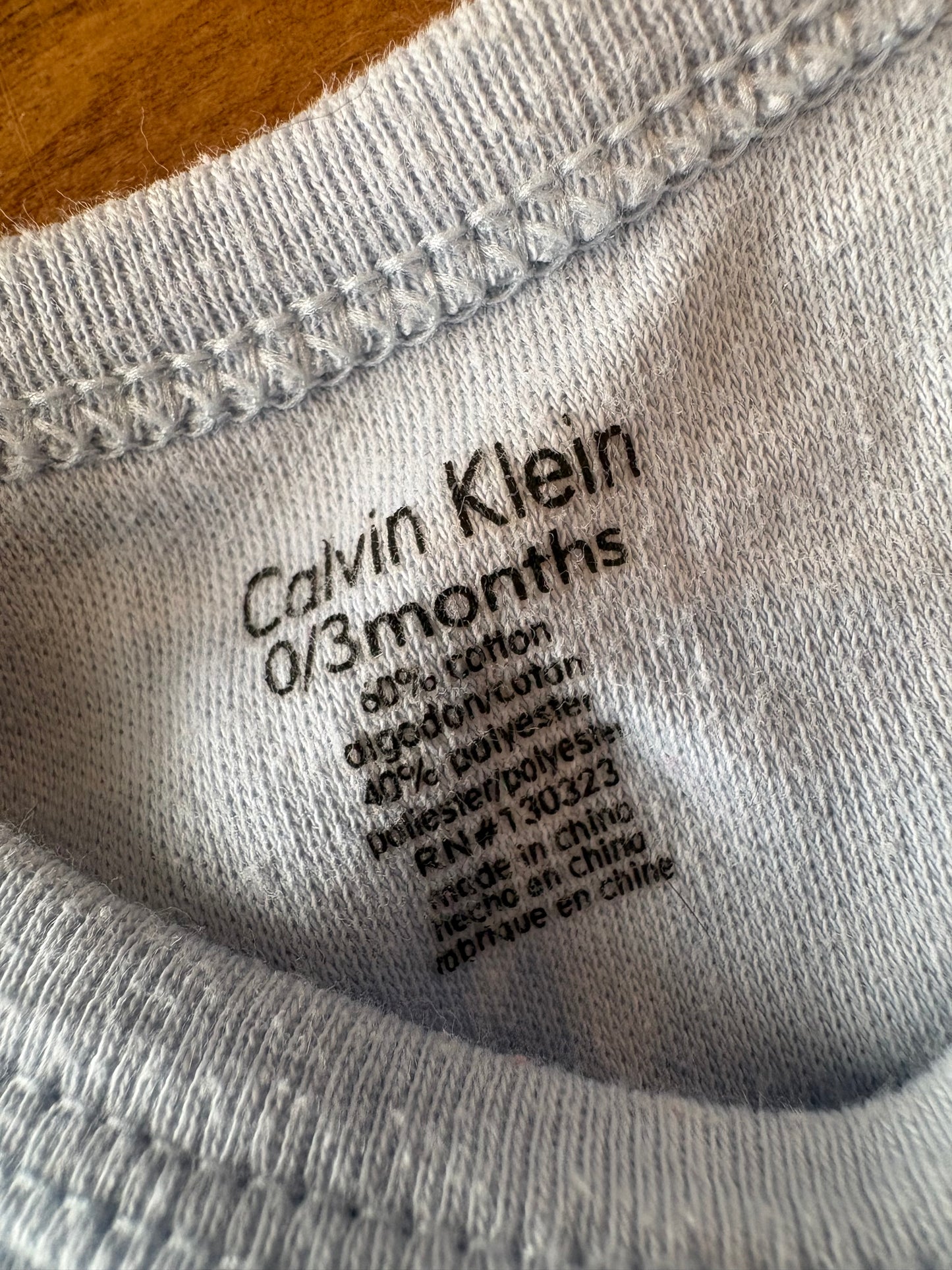 Cache couche Calvin Klein 0-3 mois