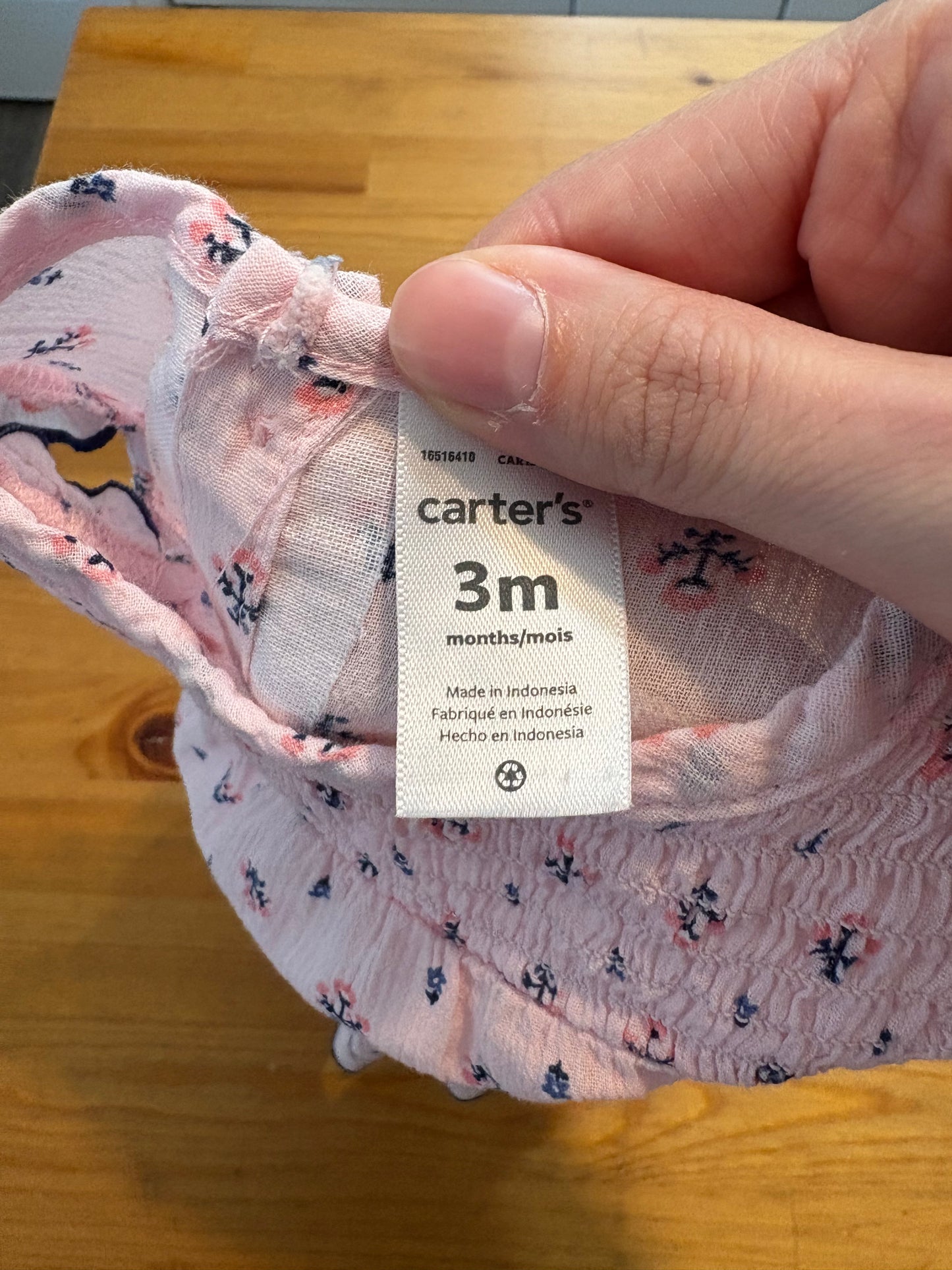 Robe carter’s 3 mois