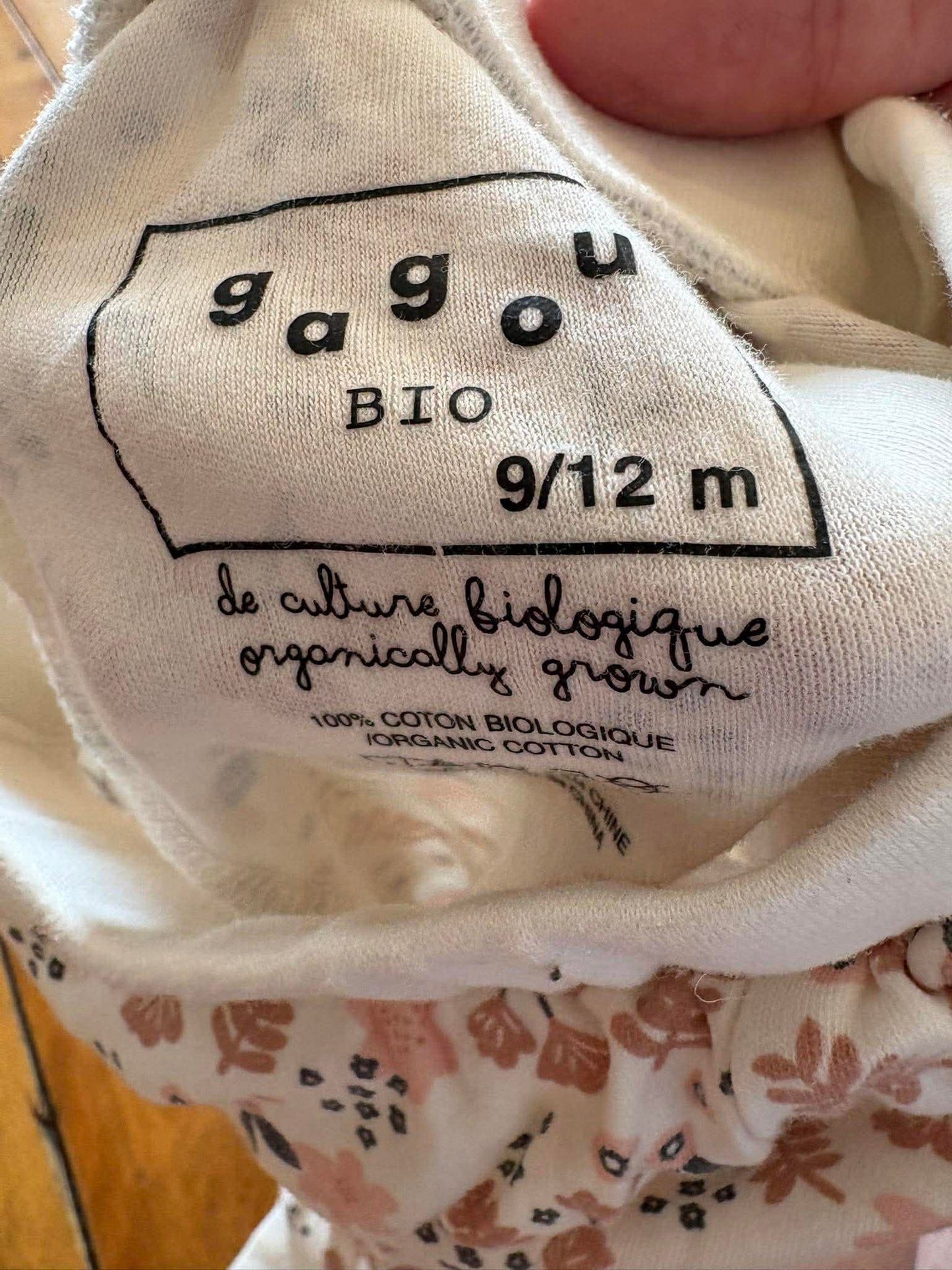 Pantalon gagou tagou bio 9-12 mois (cmb)