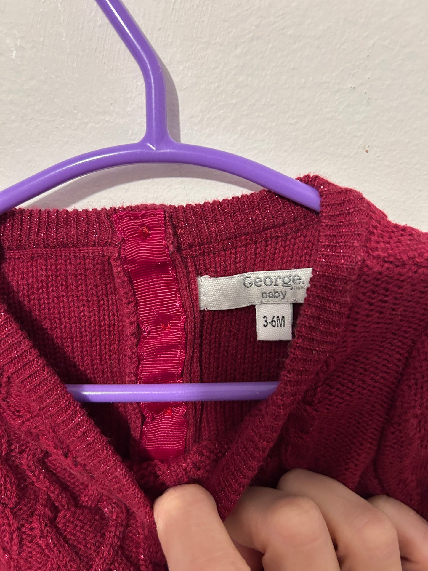 Robe tricot George 3-6 mois