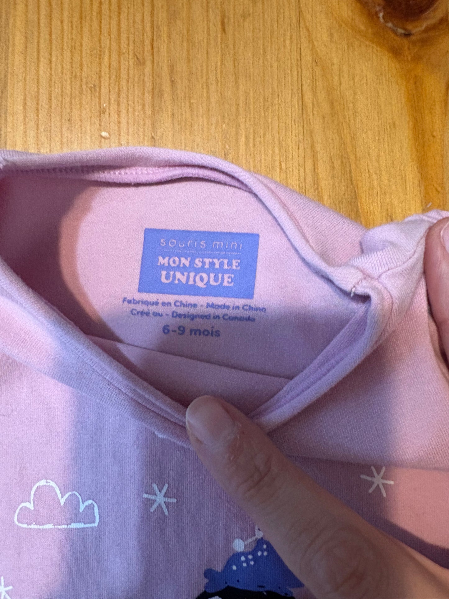 Gilet souris mini 6-9 mois