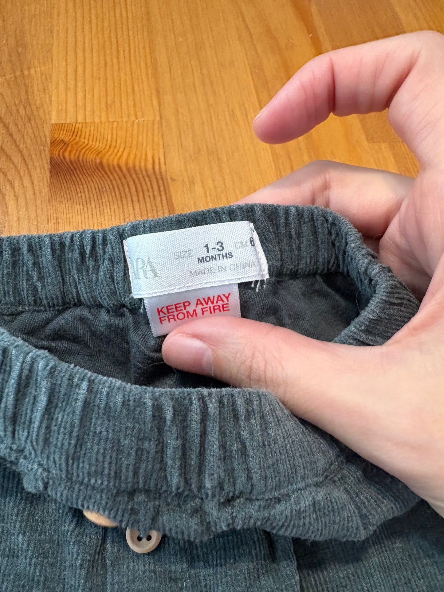 Pantalon zara 1-3 mois doublé