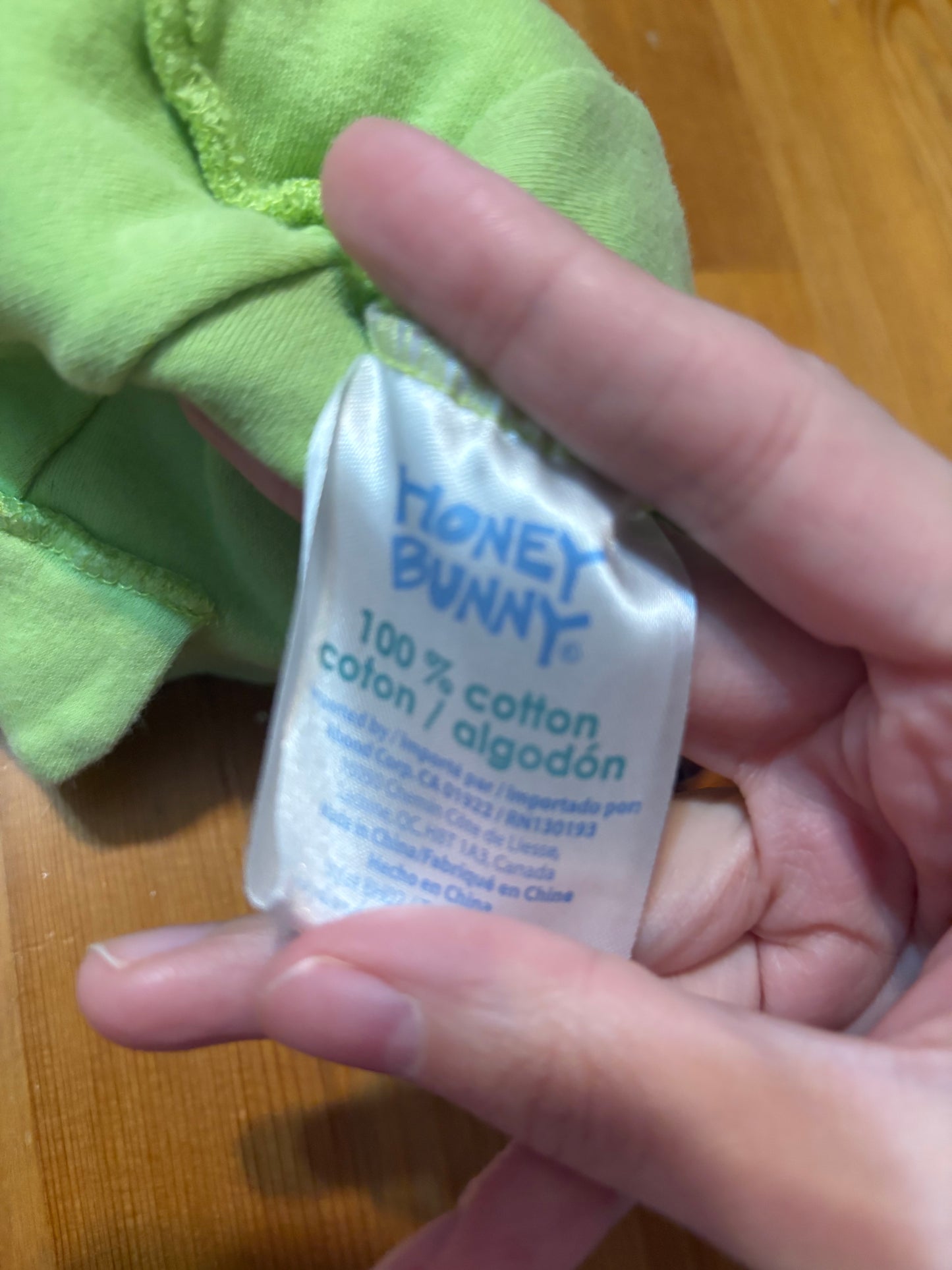 Tuque honey bunny nouveau-née