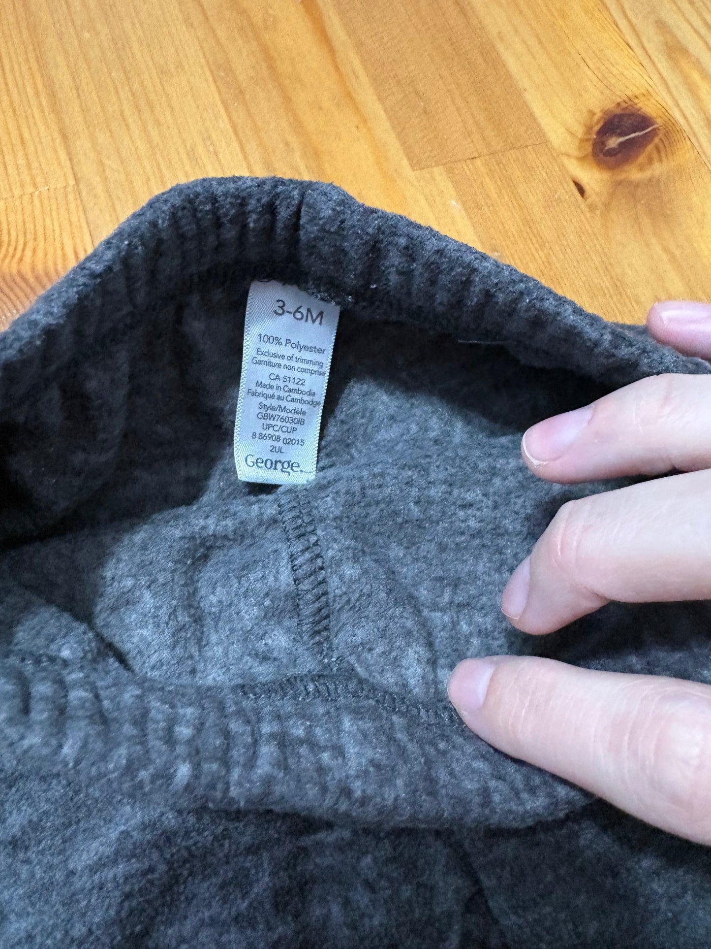 Pantalon flanelle 3-6 mois