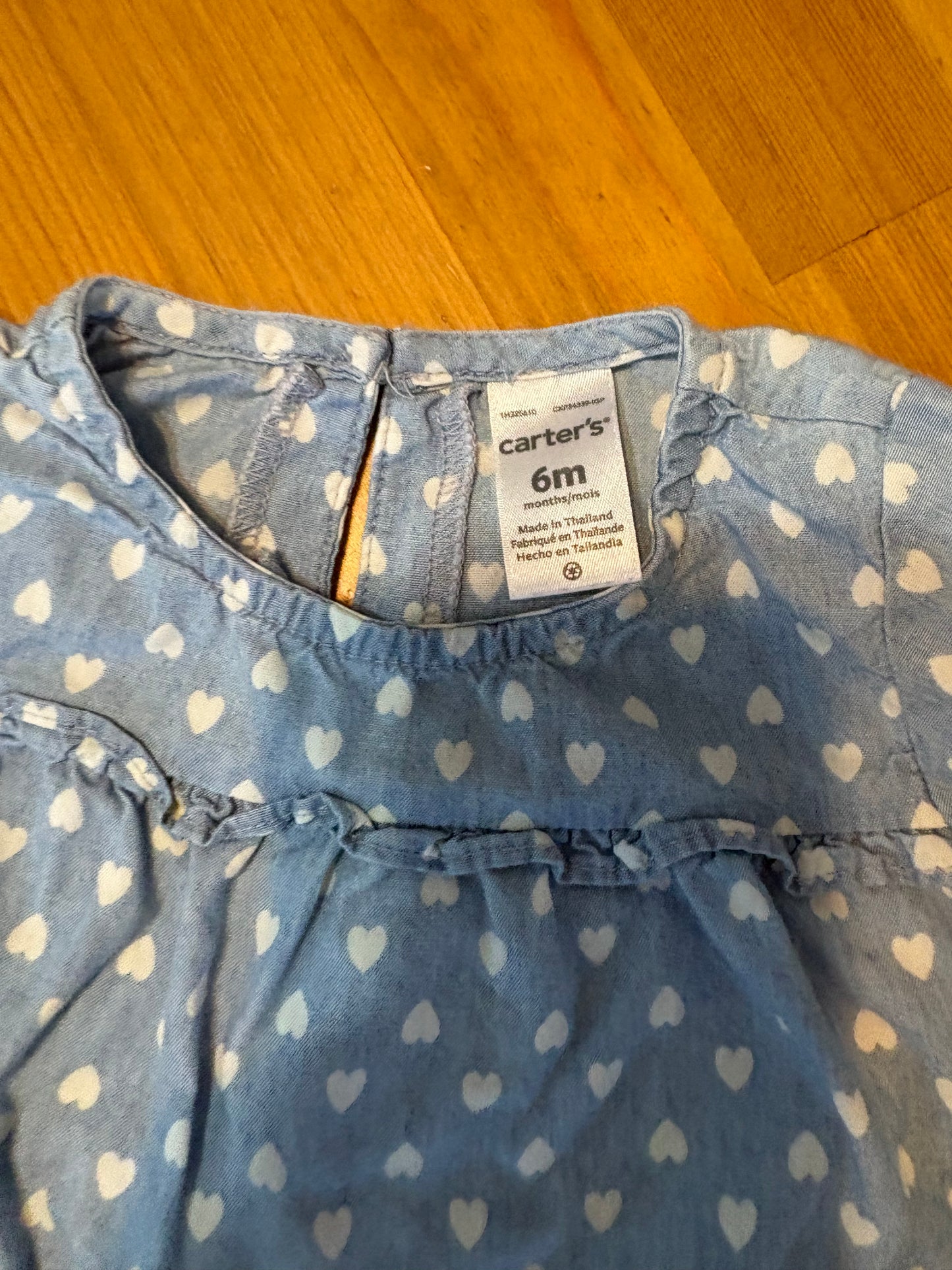 Gilet carter’s en denim 6 mois