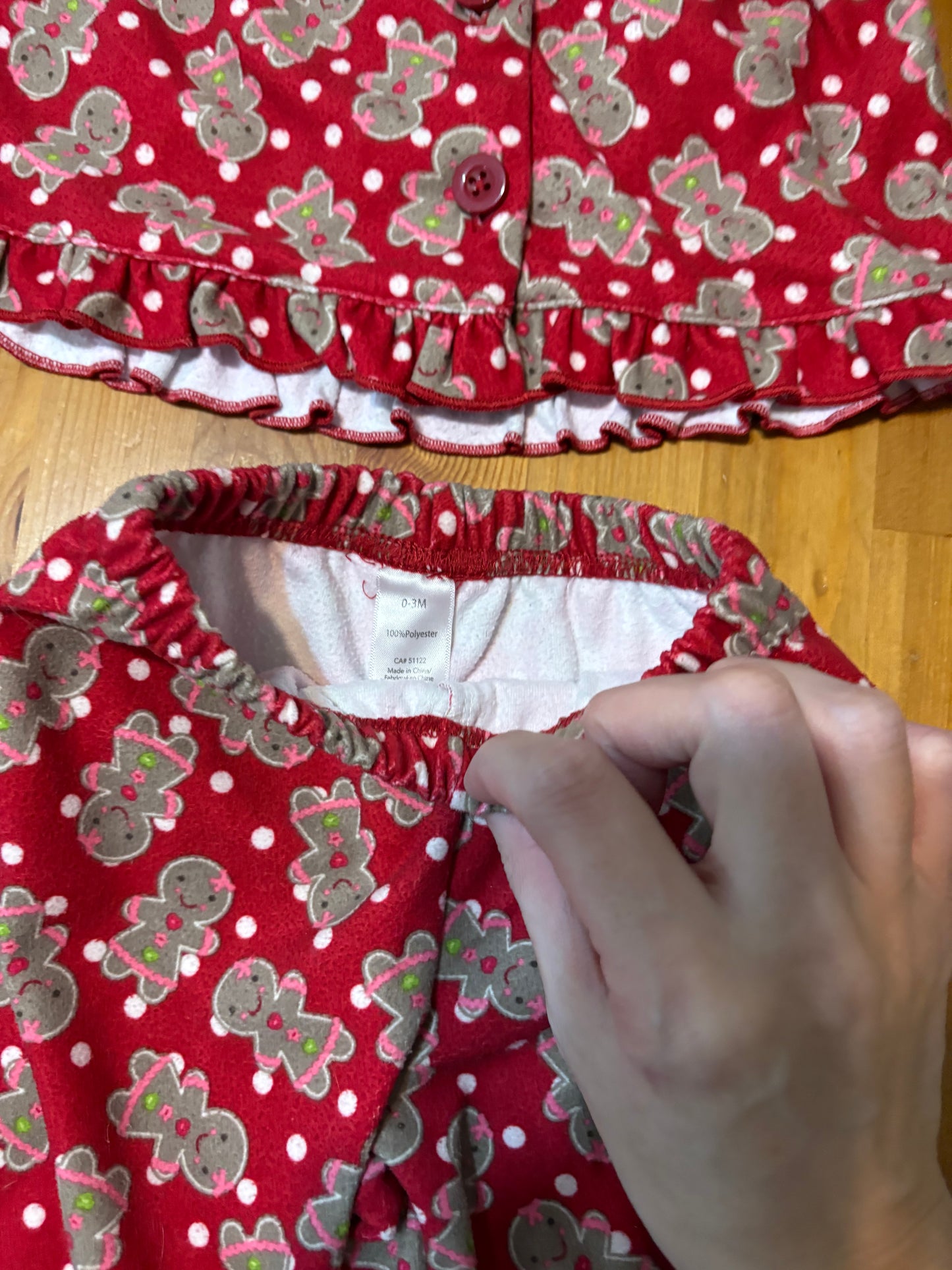 Pyjama noël 0-3 mois flanelle