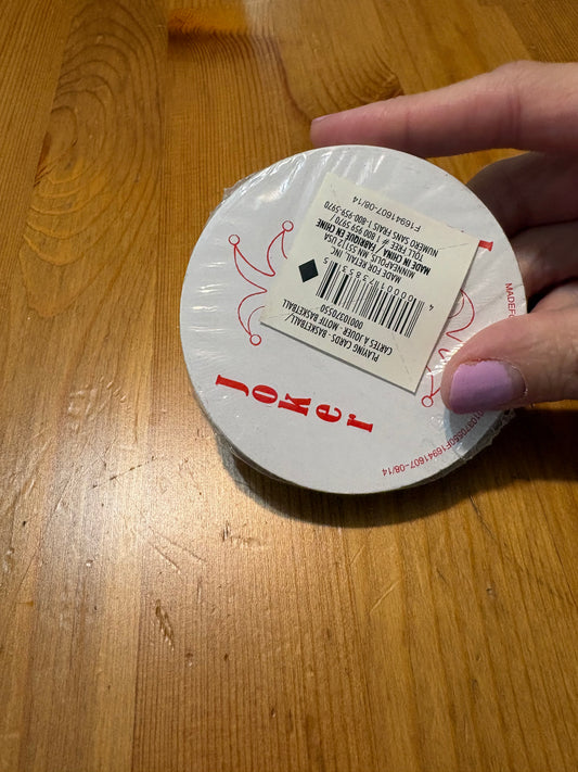 Jeux de carte forme ballon baseball neuf