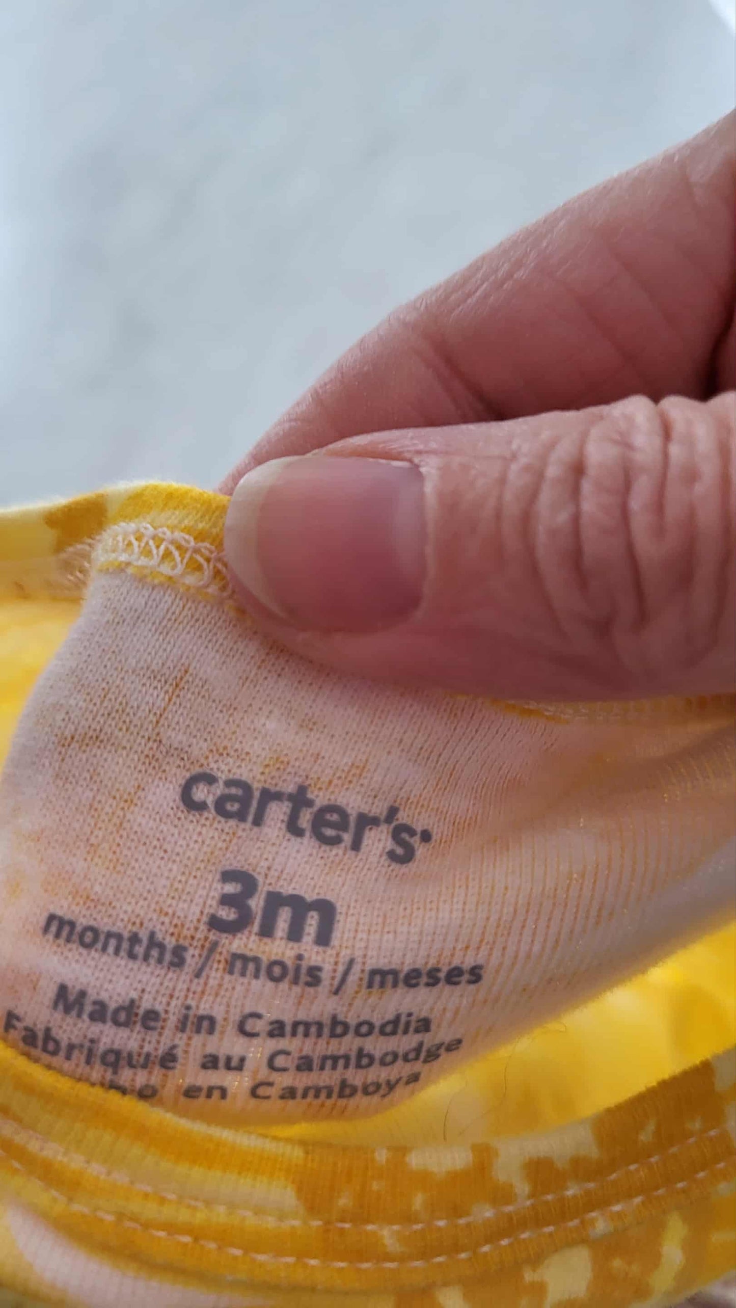 T-shirt carter’s 3 mois