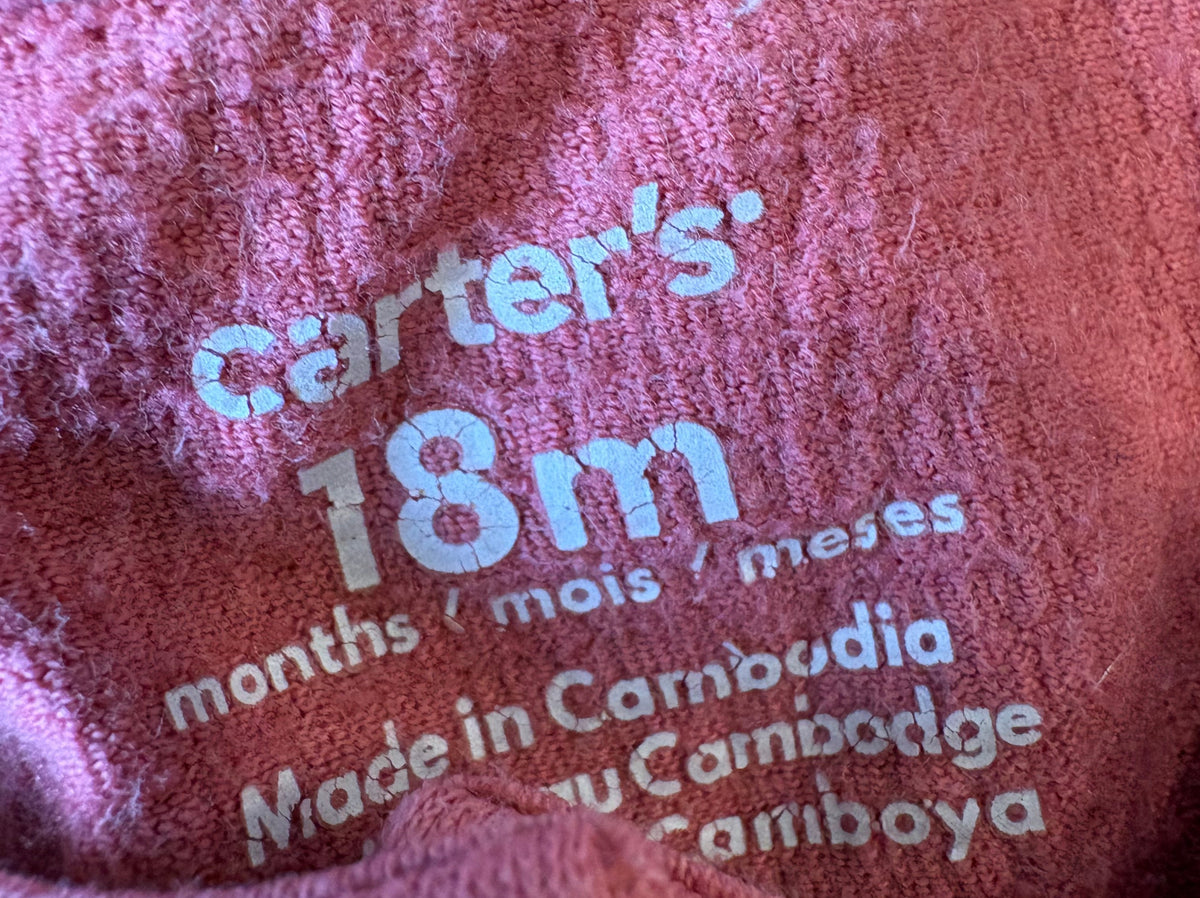 Chandail / robe carter's 18 mois (CMHL)