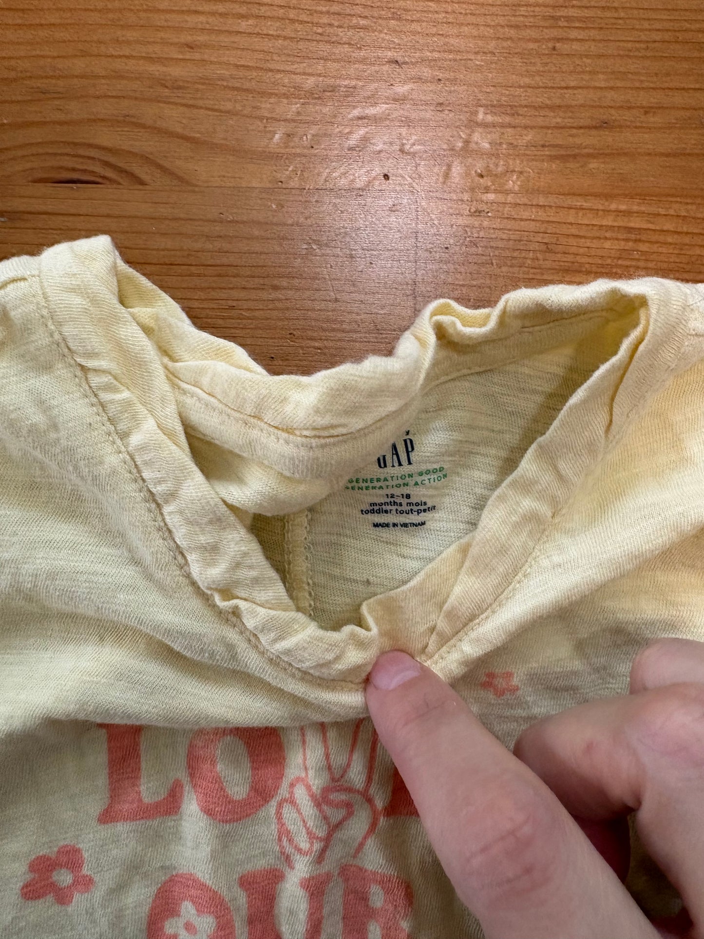 T-shirt Gap 12-18 mois état neuf