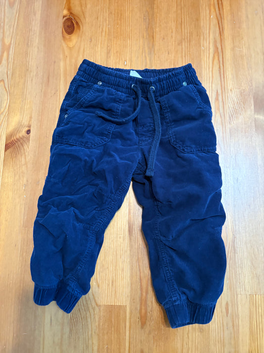 Pantalon en velour doublé h&m 12-18 mois