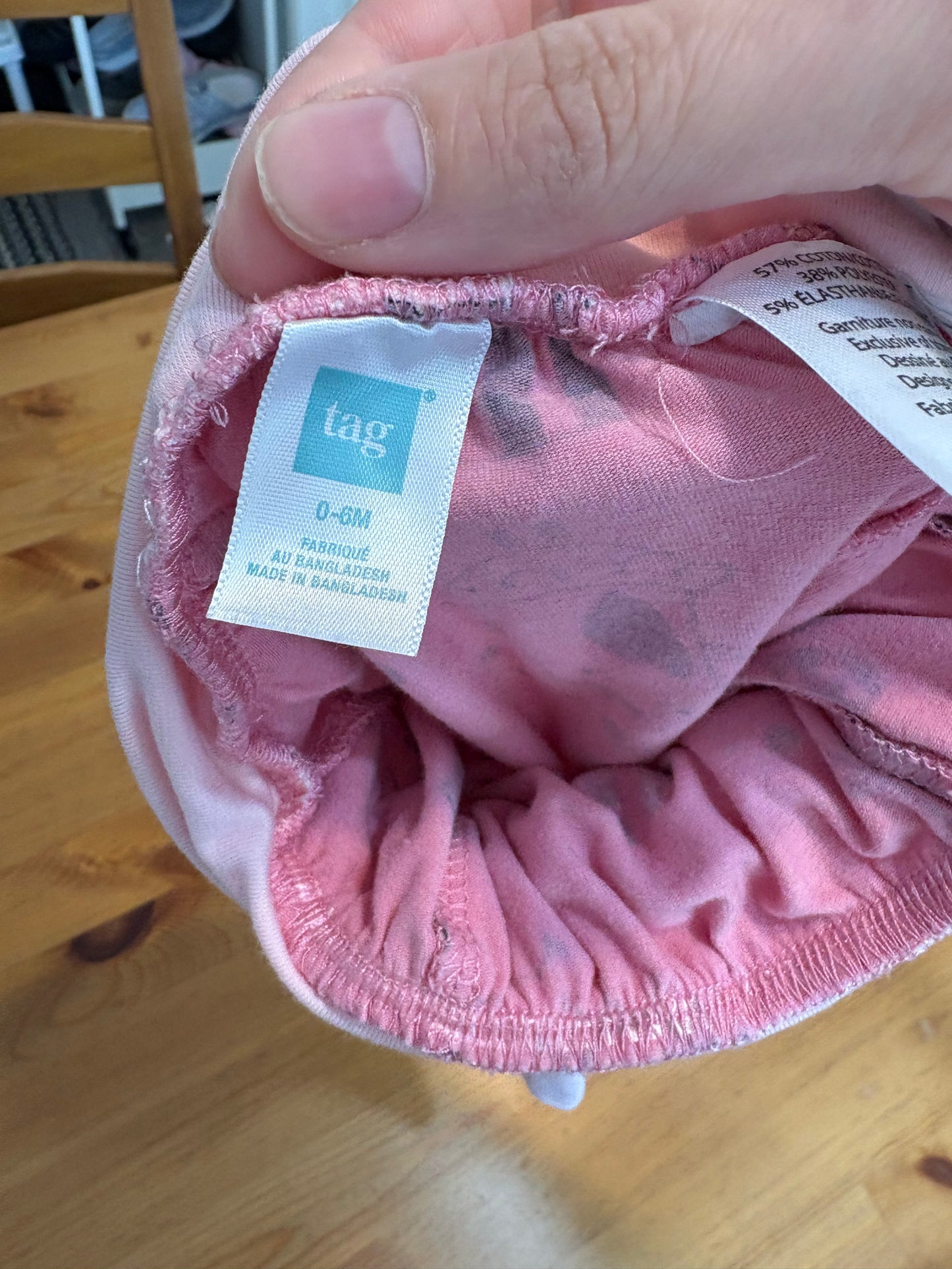 Pantalon évolutif tag 0-6 mois