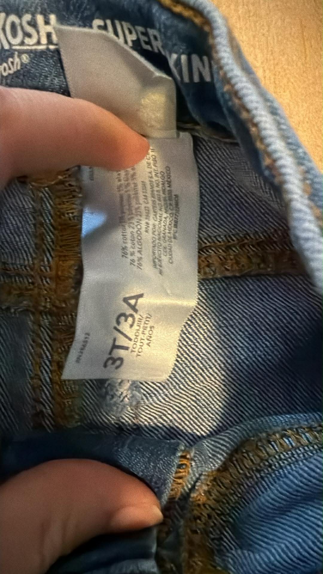 Jeans oskosh 3 T