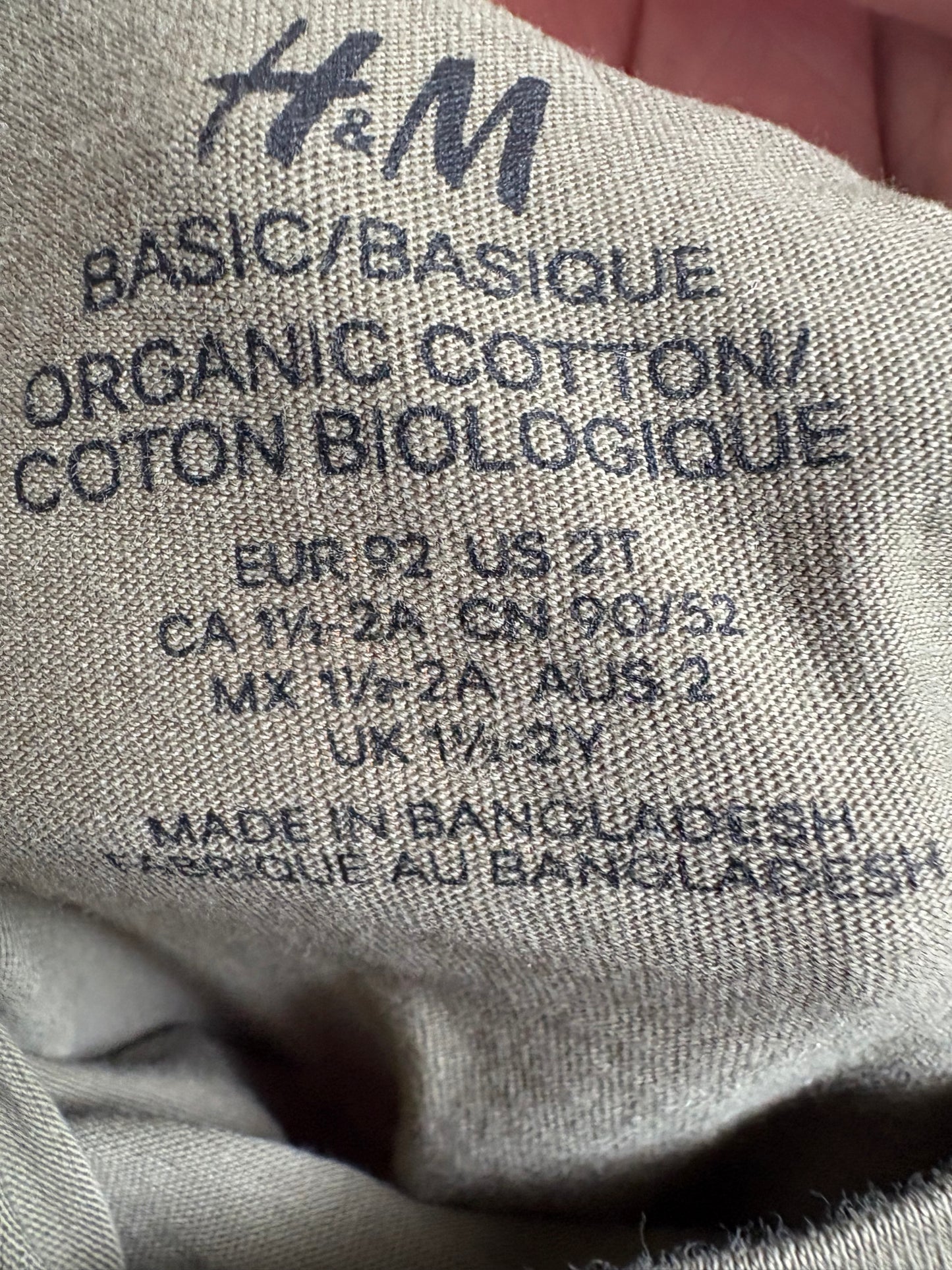 Chandail H&M 1-2 ans (cmb)