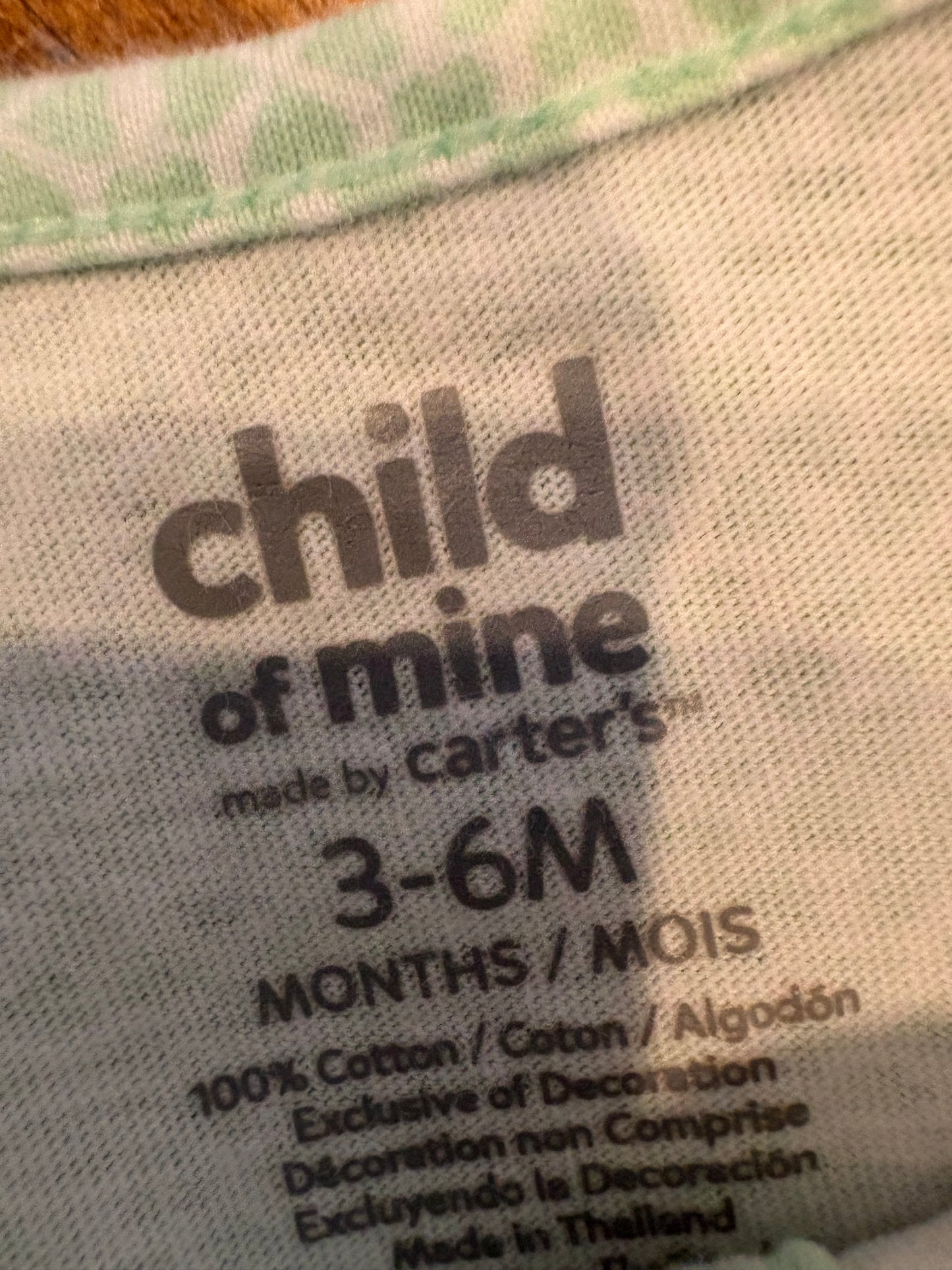 Barboteuse carter's 3-6 mois (cmb)