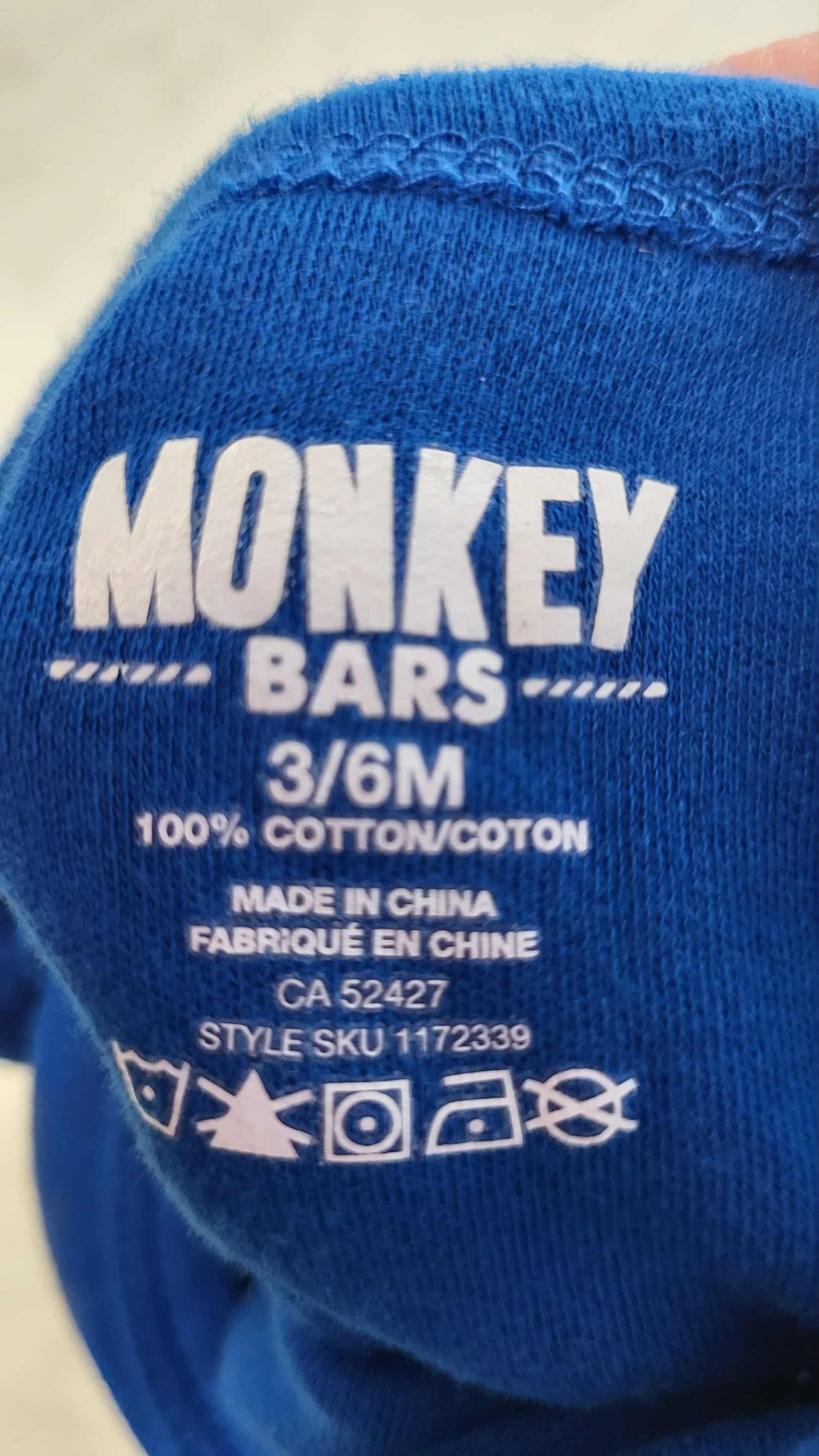 Cache-couche monkey bar 3-6 mois