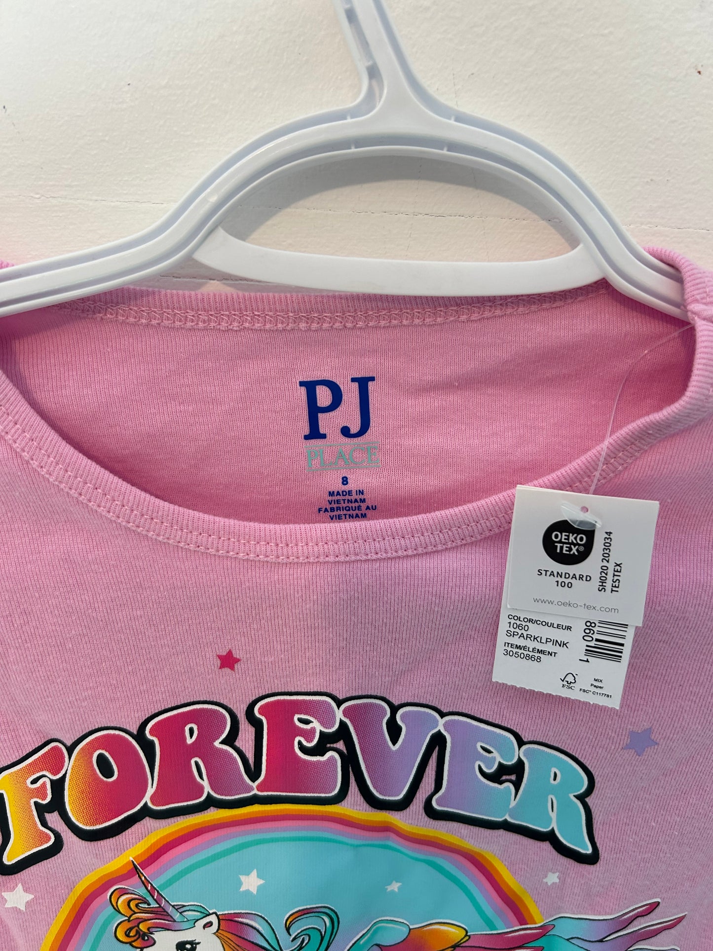 Pyjama neuf PJ 8 ans