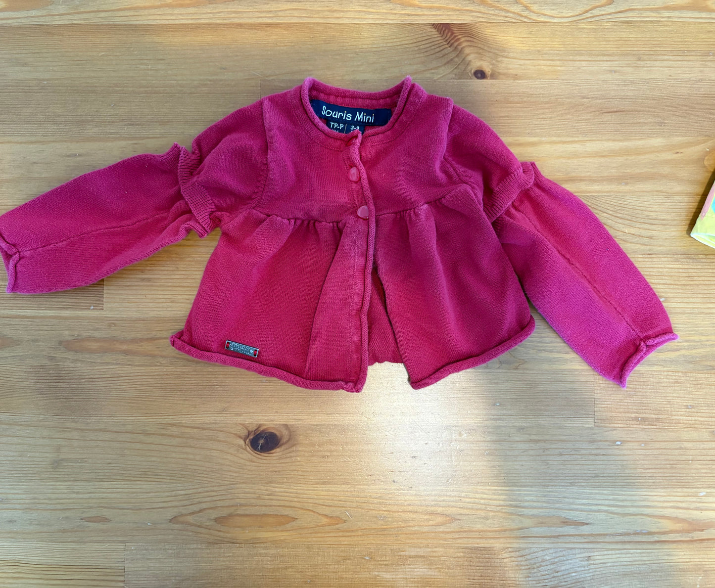 veste souris mini 3-9 mois manche ajustable