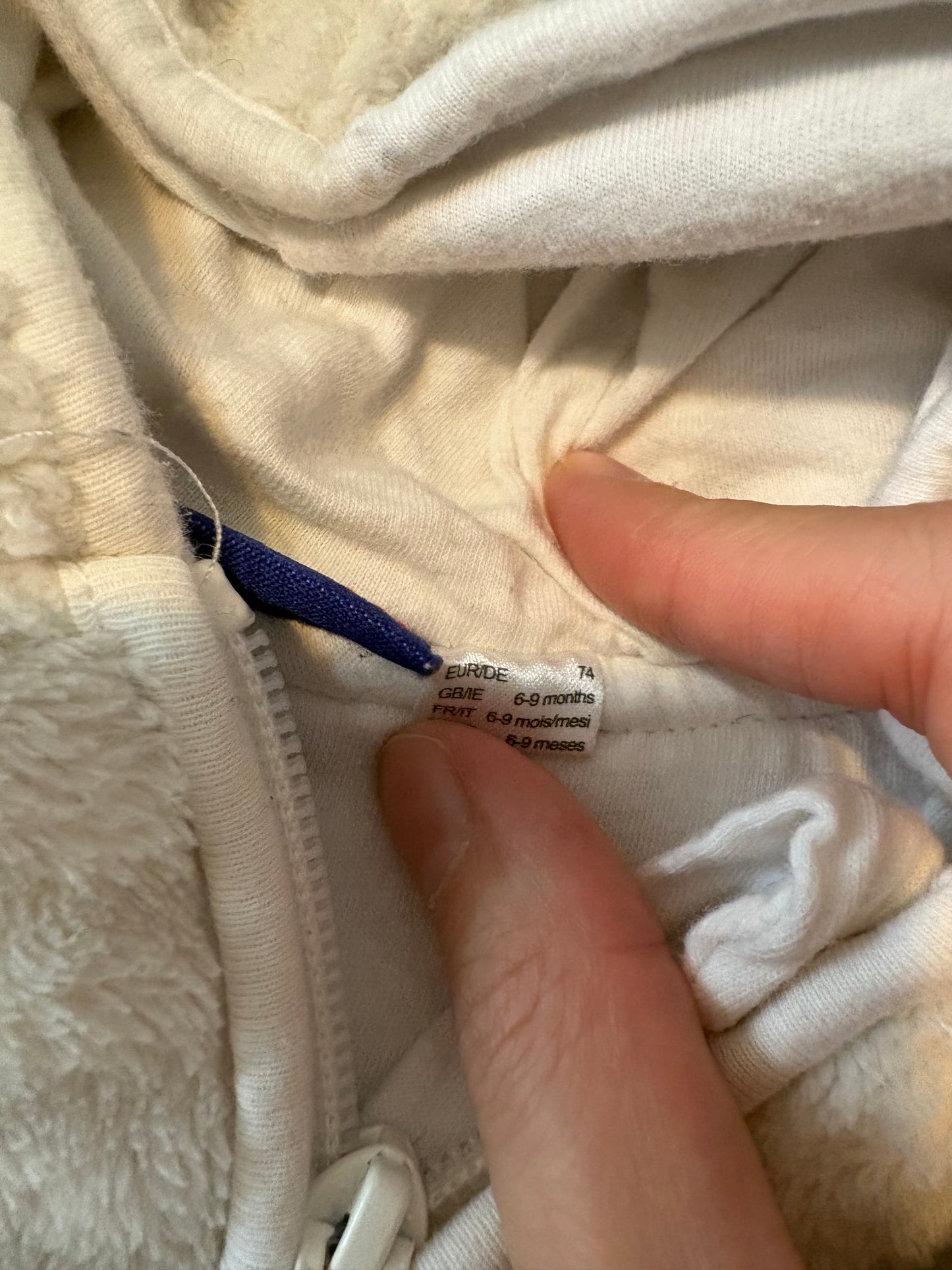 Pyjama/ manteau chaud lutilu 6-9 mois