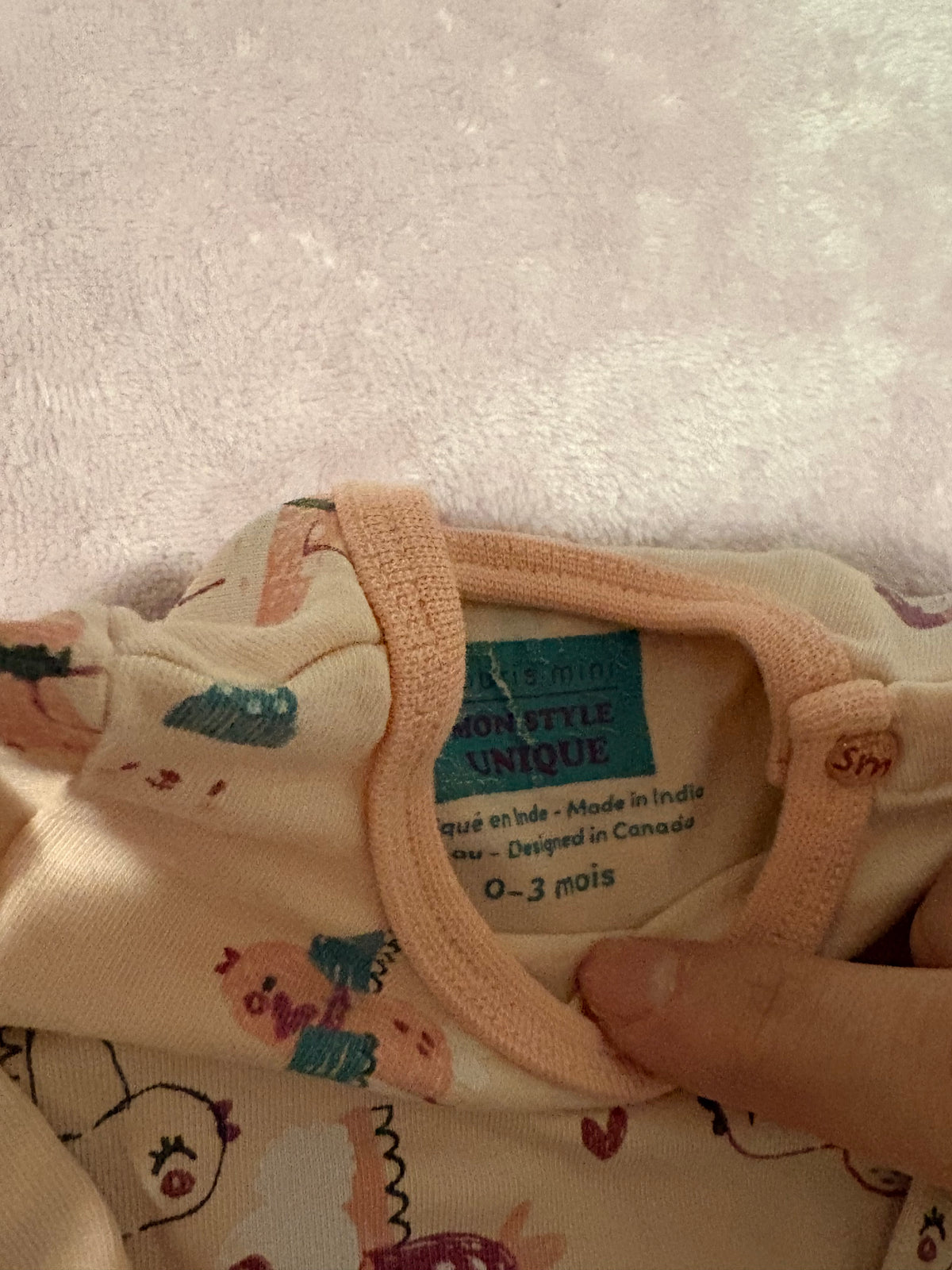 Cache-couche souris mini 0-3 mois