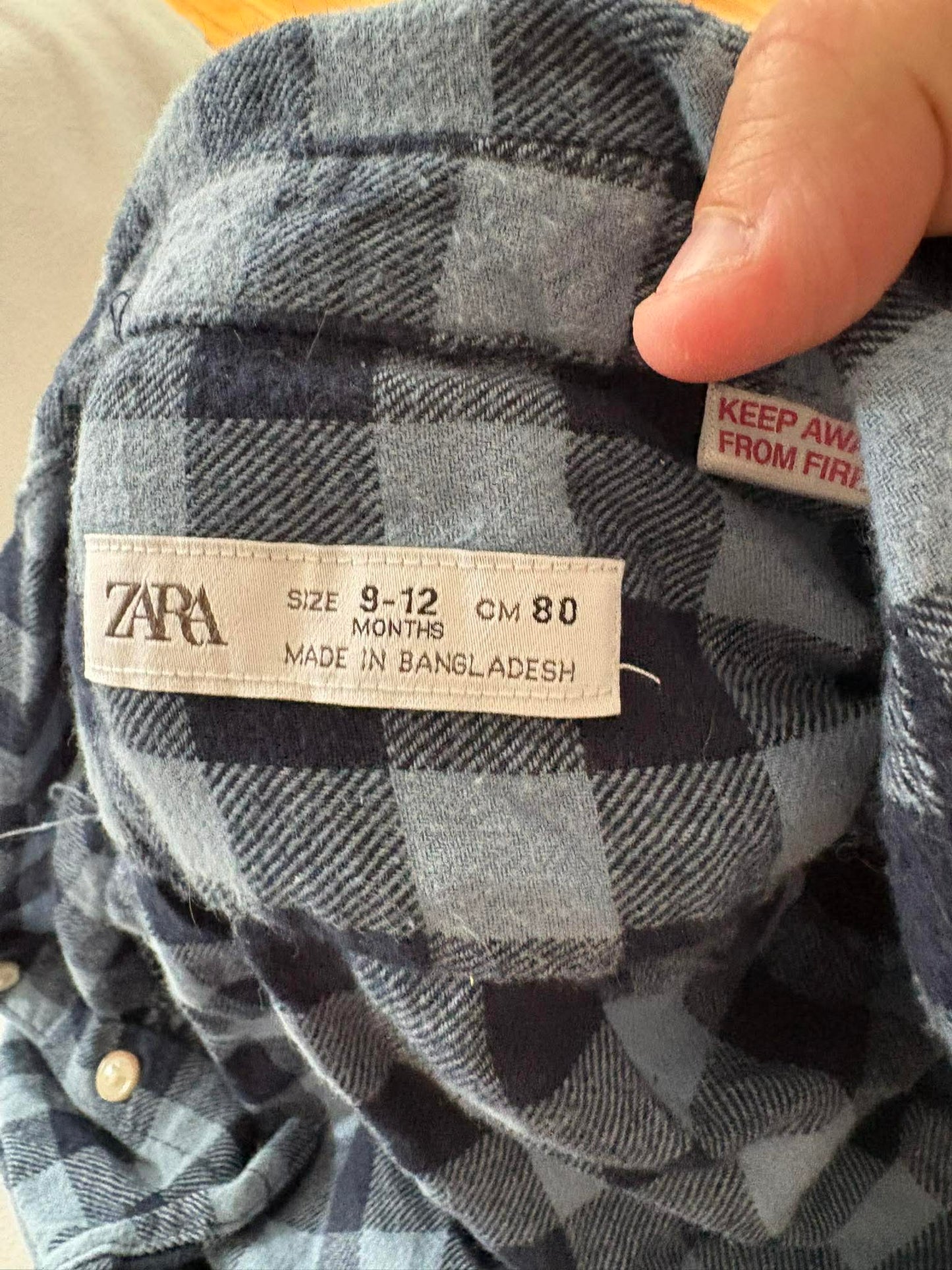 Chemise zara 6-12 mois