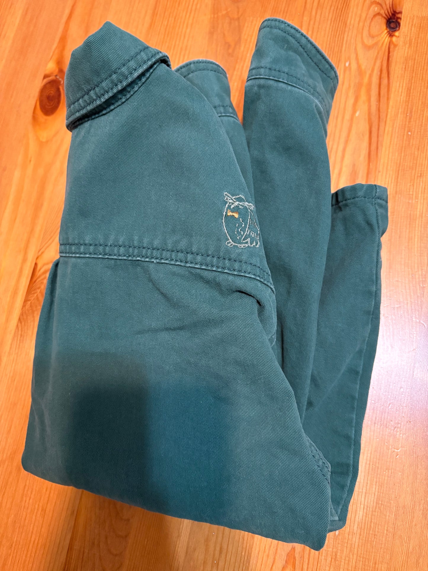 veste vert forêt jeans souris mini 10 ans