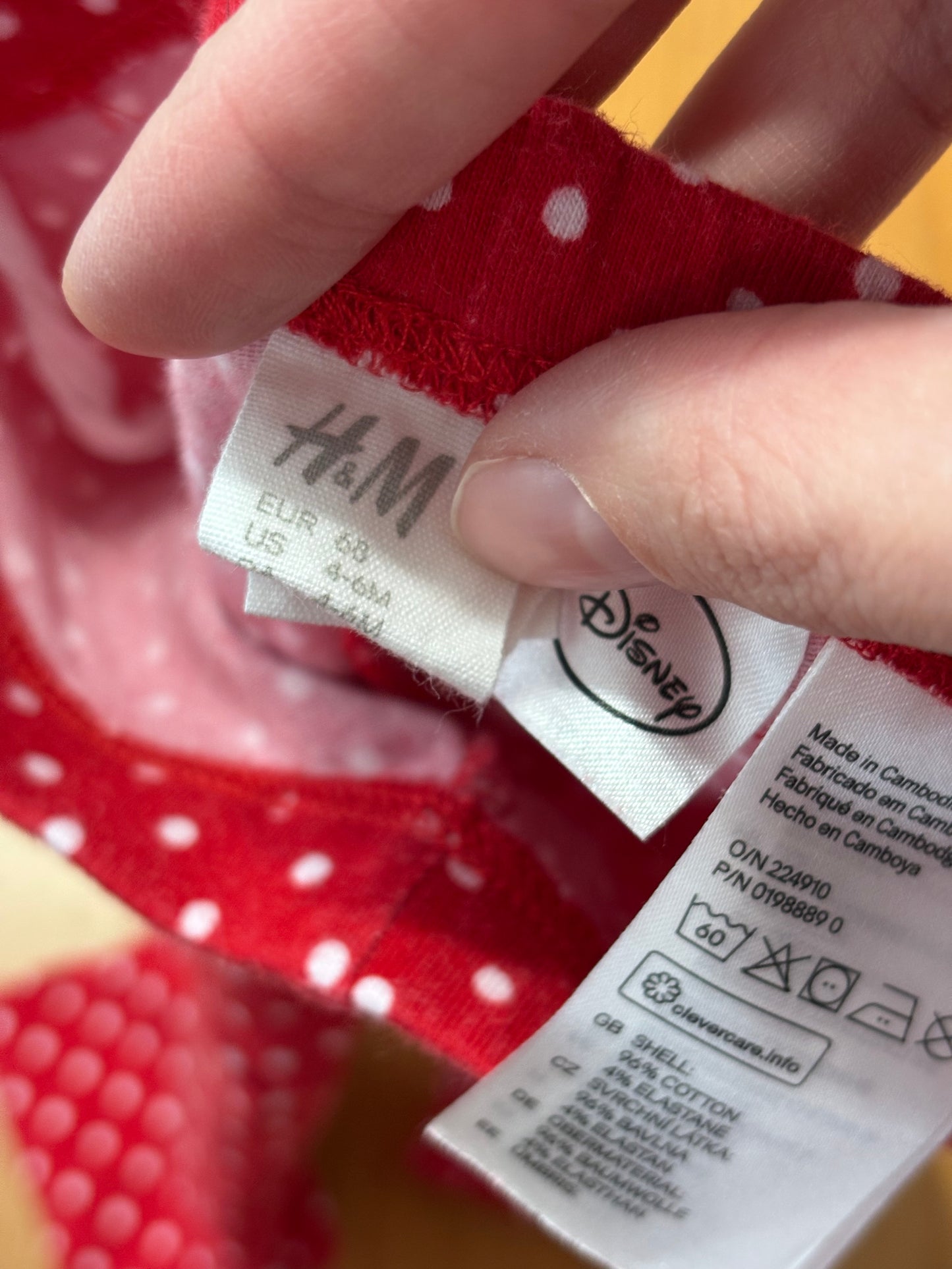 Legging h&m/disney 4-6 mois