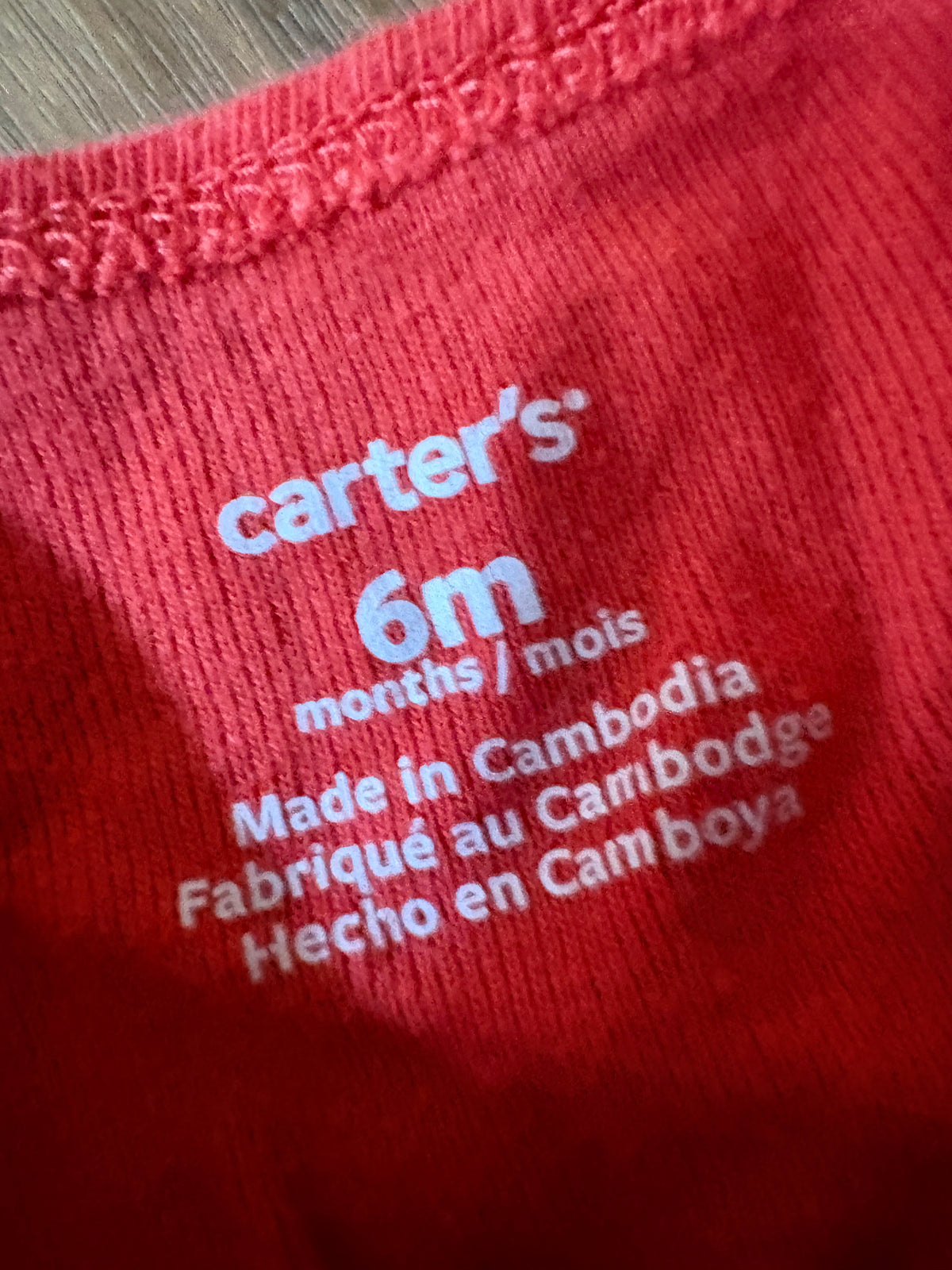 Cache couche carter's 6 mois (cmb)