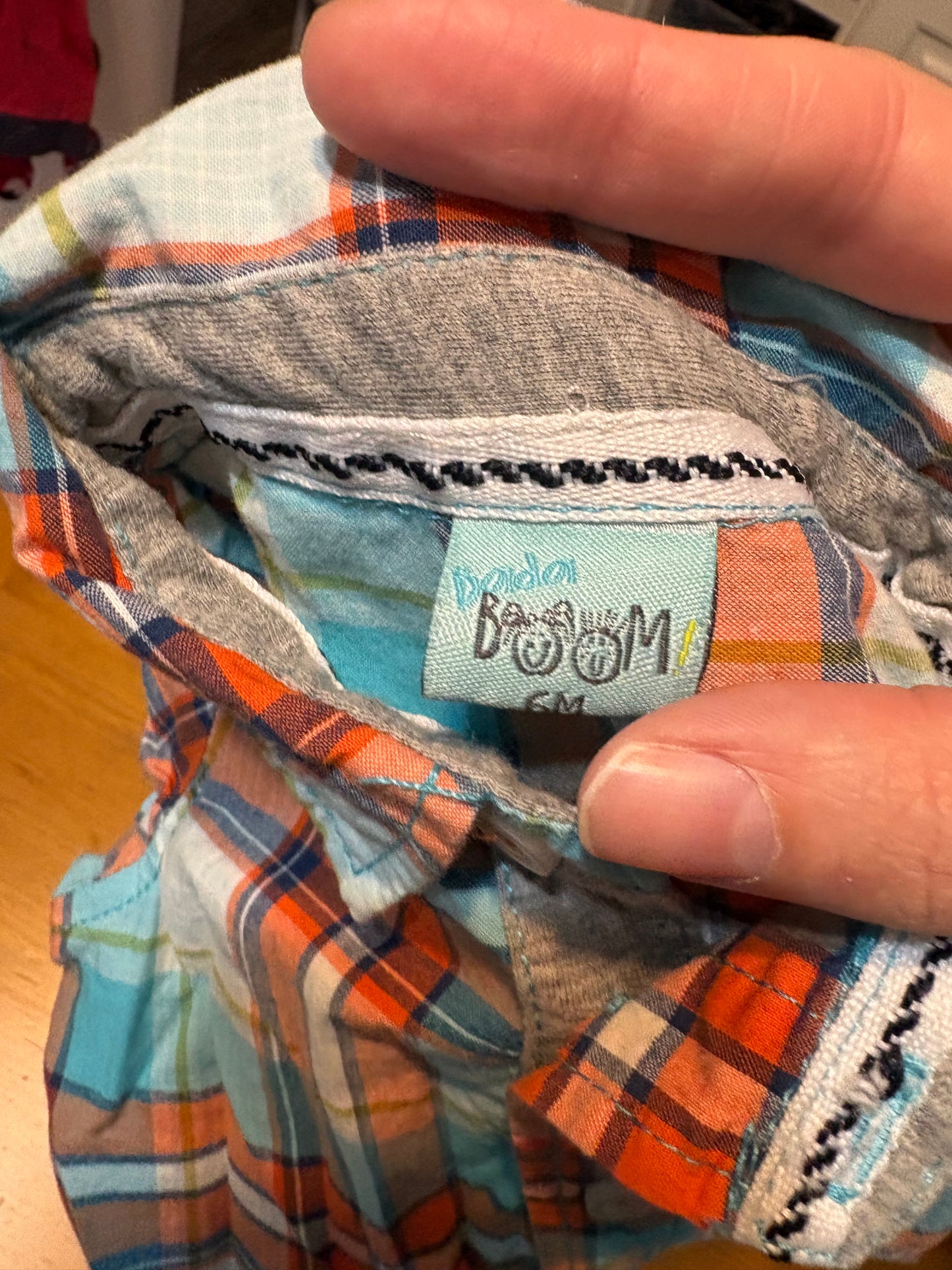 Chemise manche courte boom 6 mois