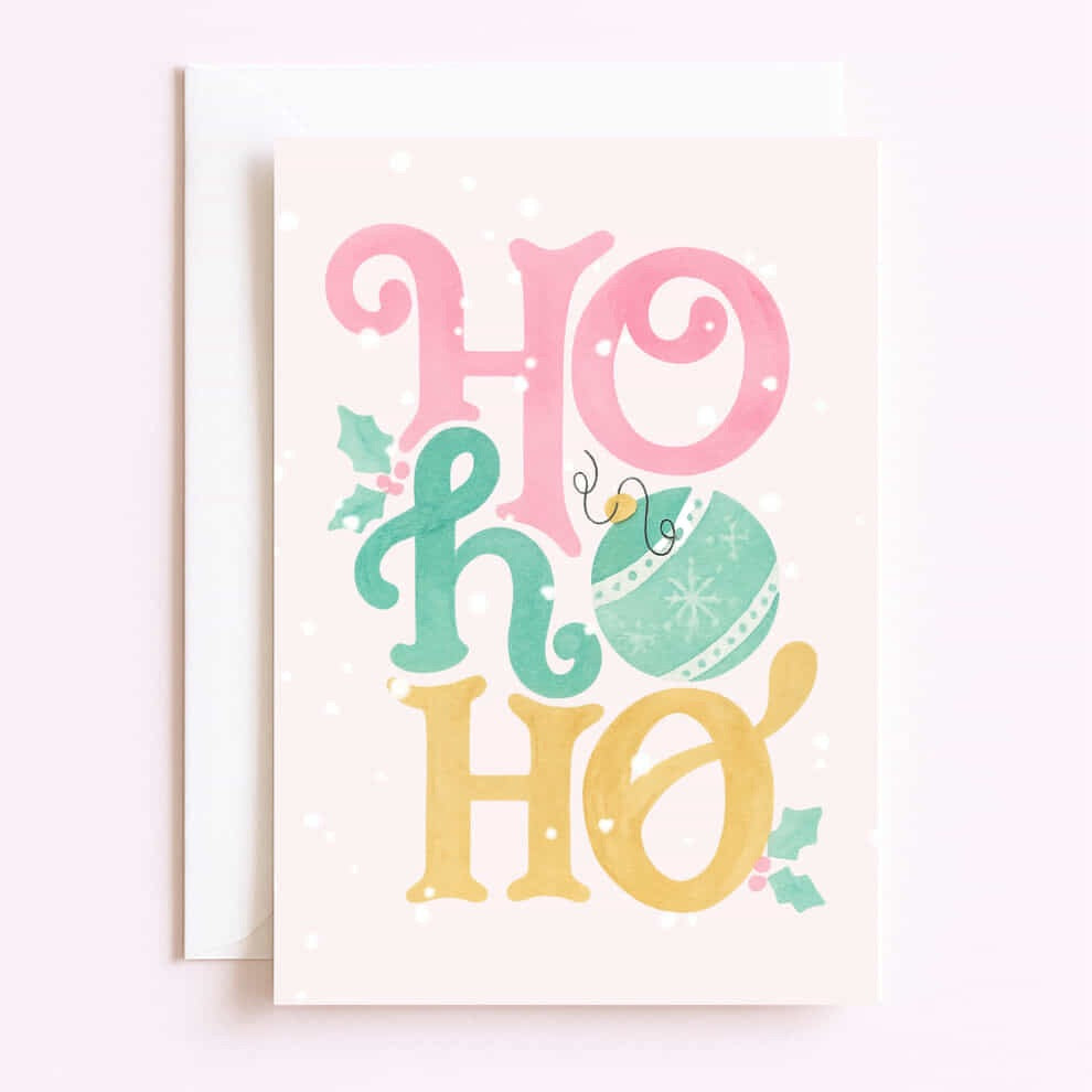 Carte de noël Ho Ho Ho