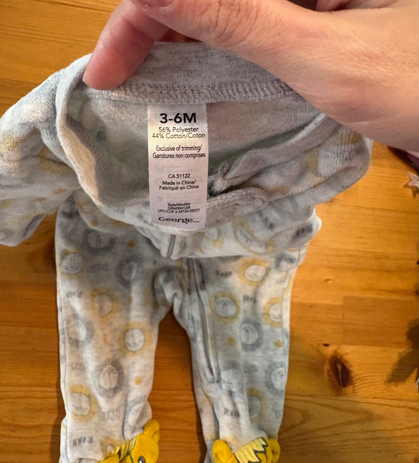 Pyjama george 3-6 mois