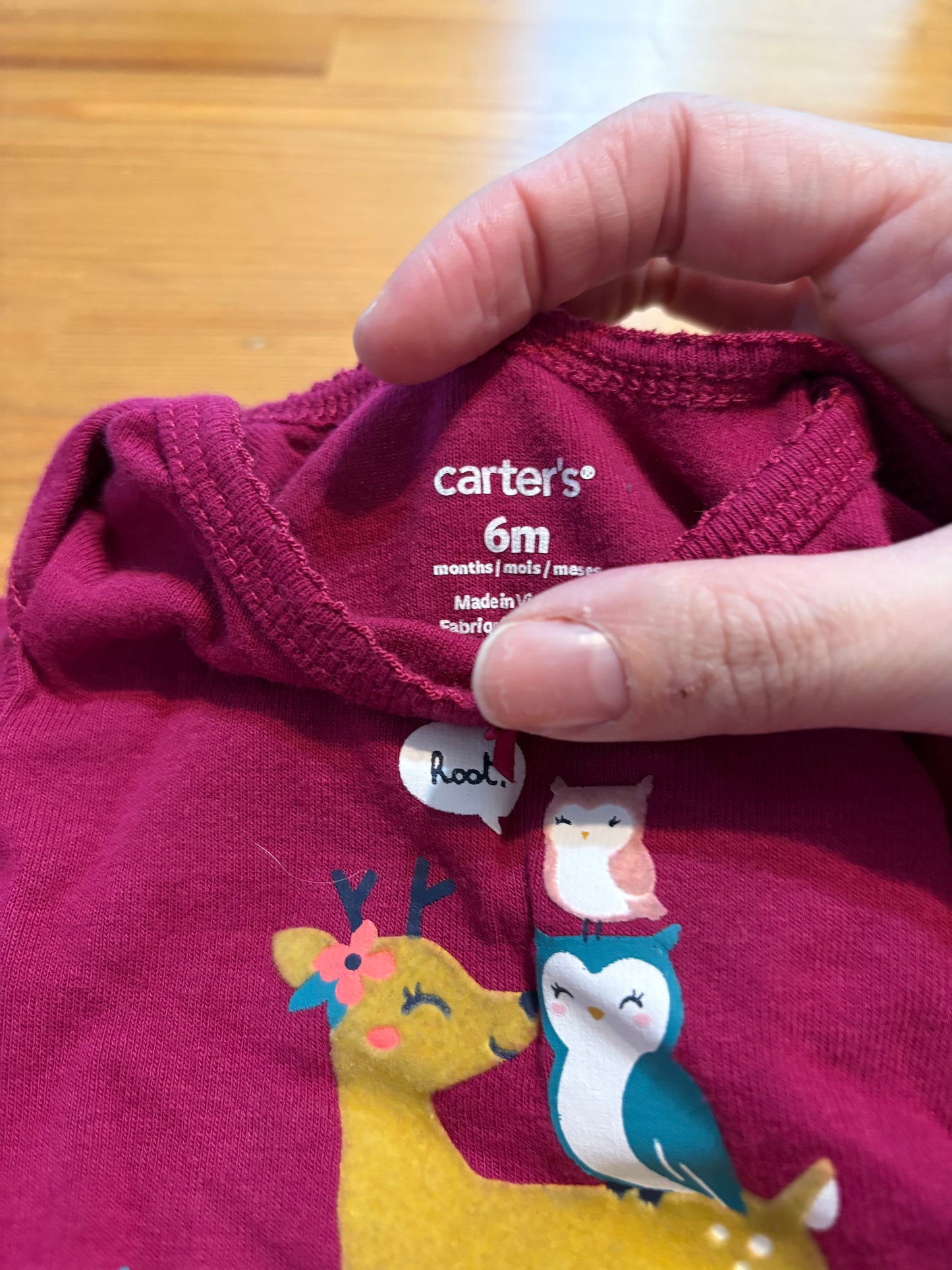 Cache-couche carter’s 6 mois