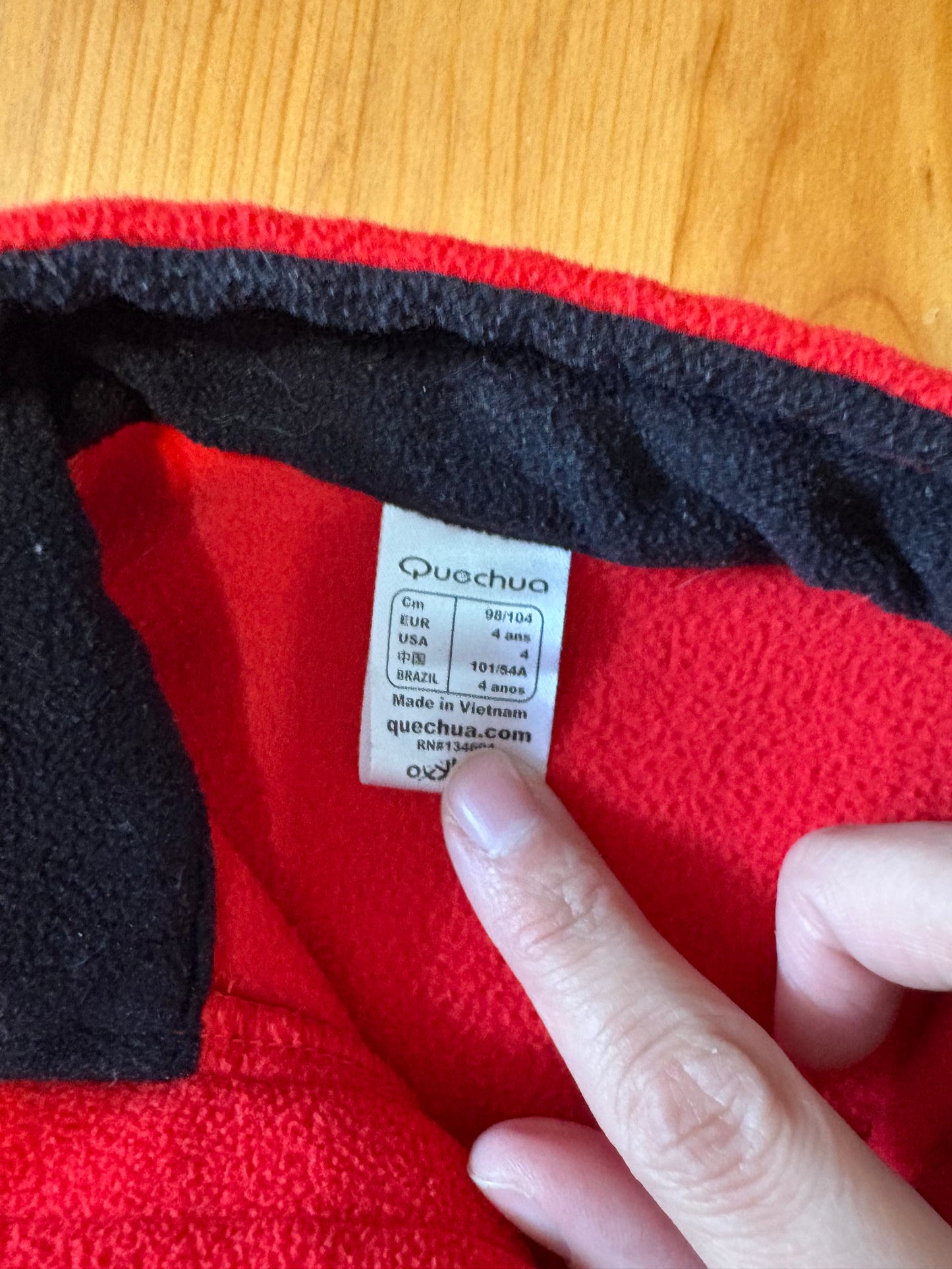 Veste polar quechua 4 ans