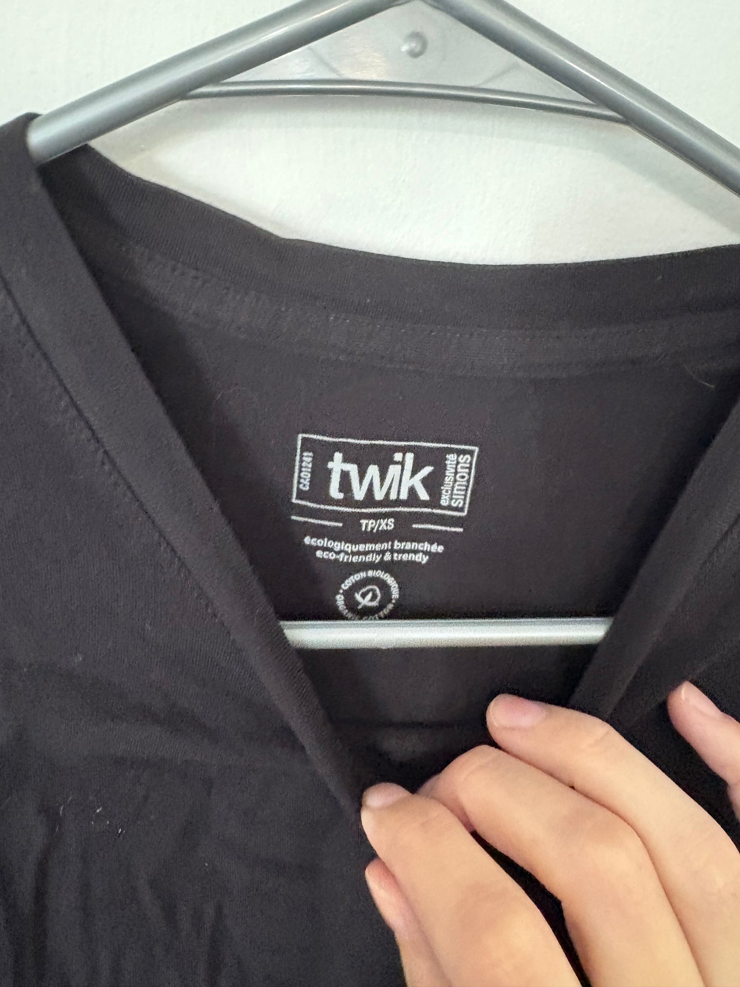 T-shirt Twik noir medium état neuf
