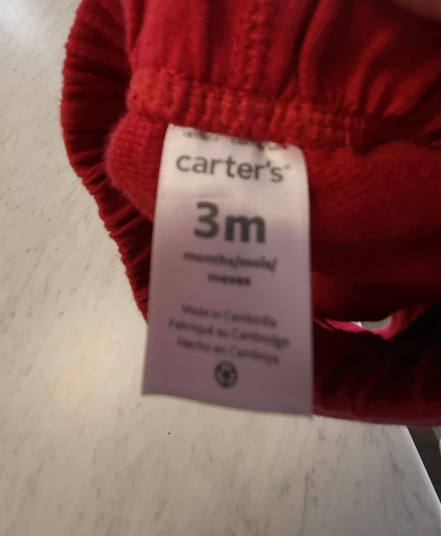 Short carter’s 3 mois