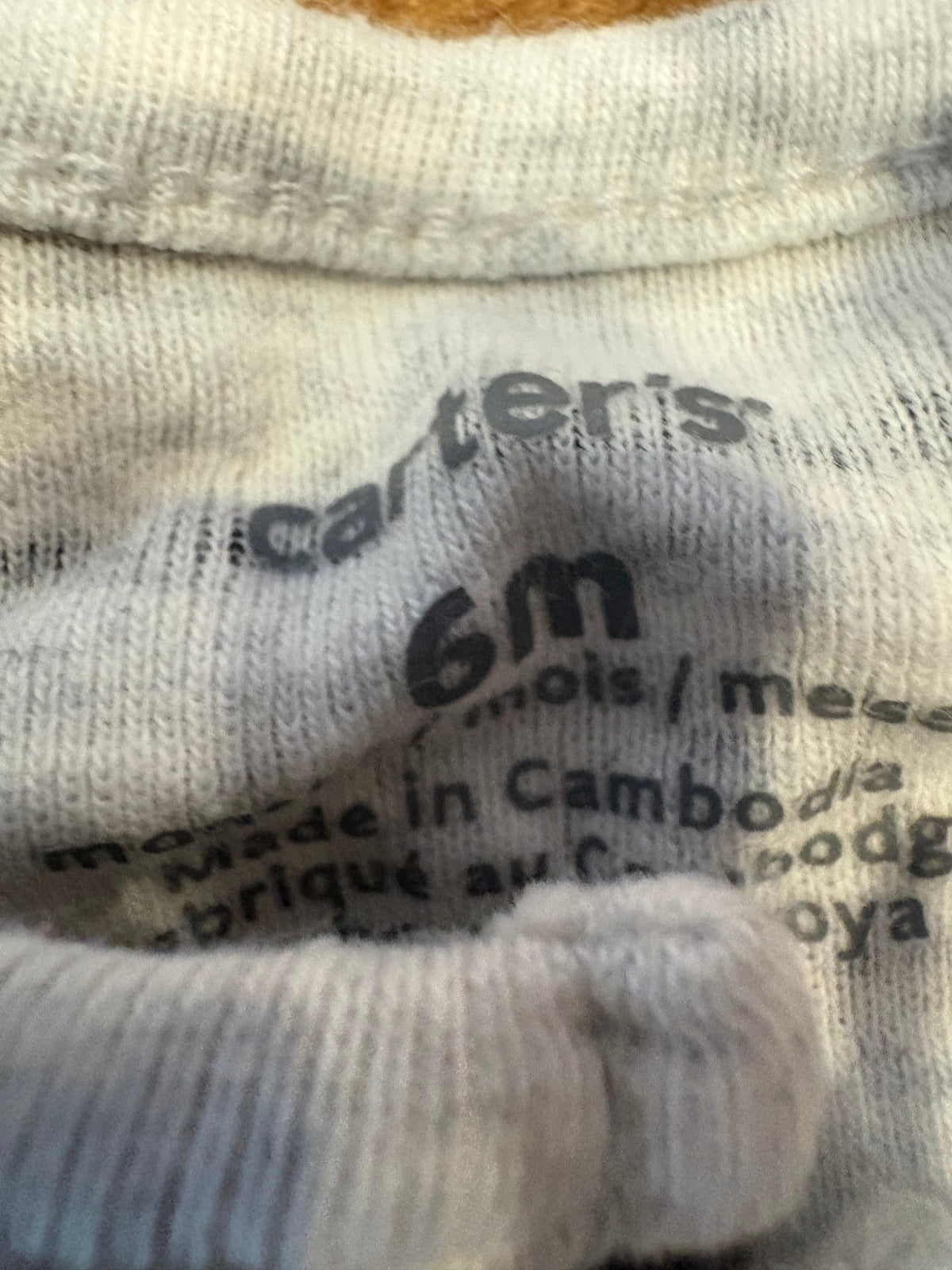 Pyjama carter's 6 mois (cmb)