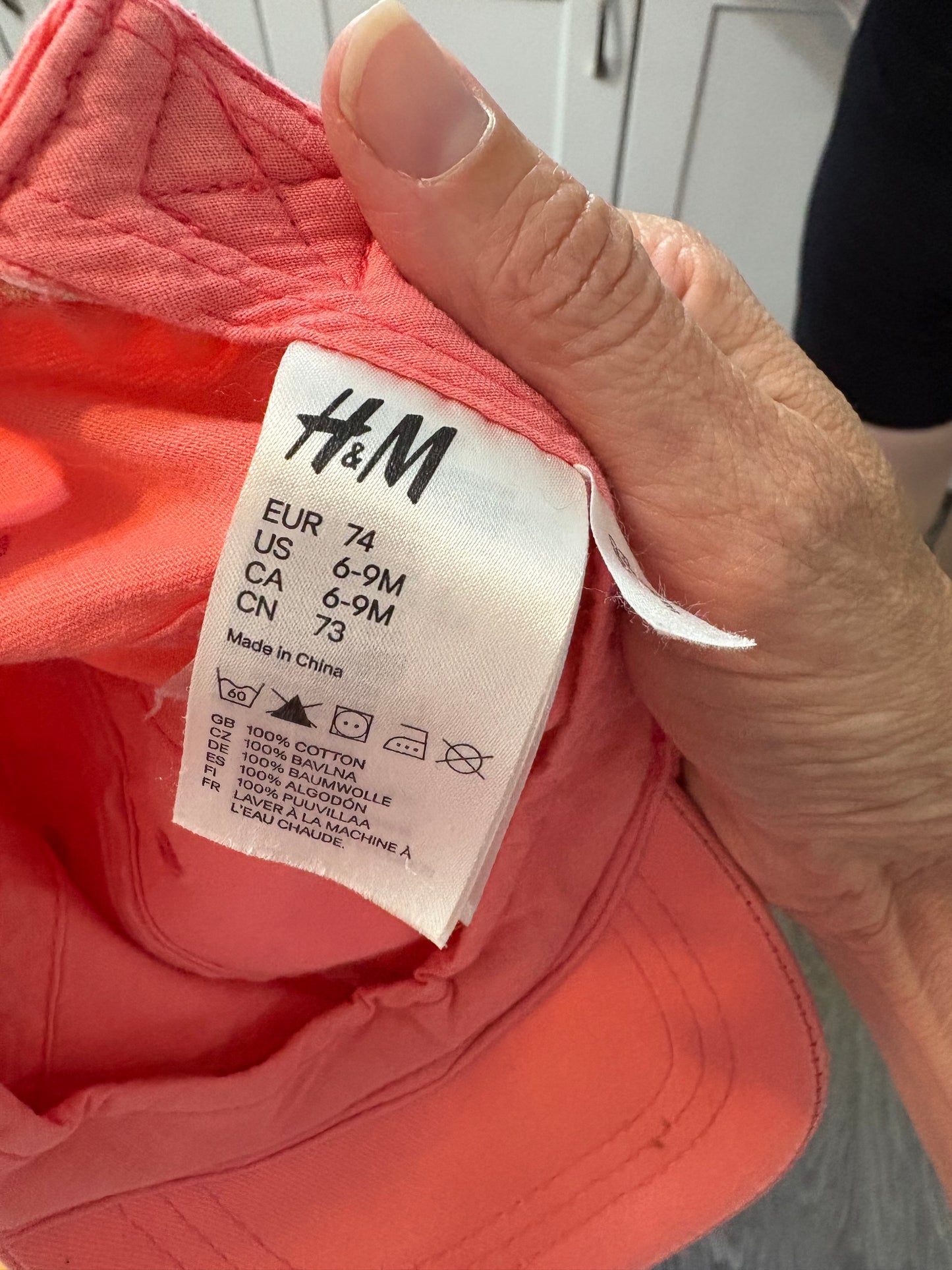 casquette h&m 6-9 mois