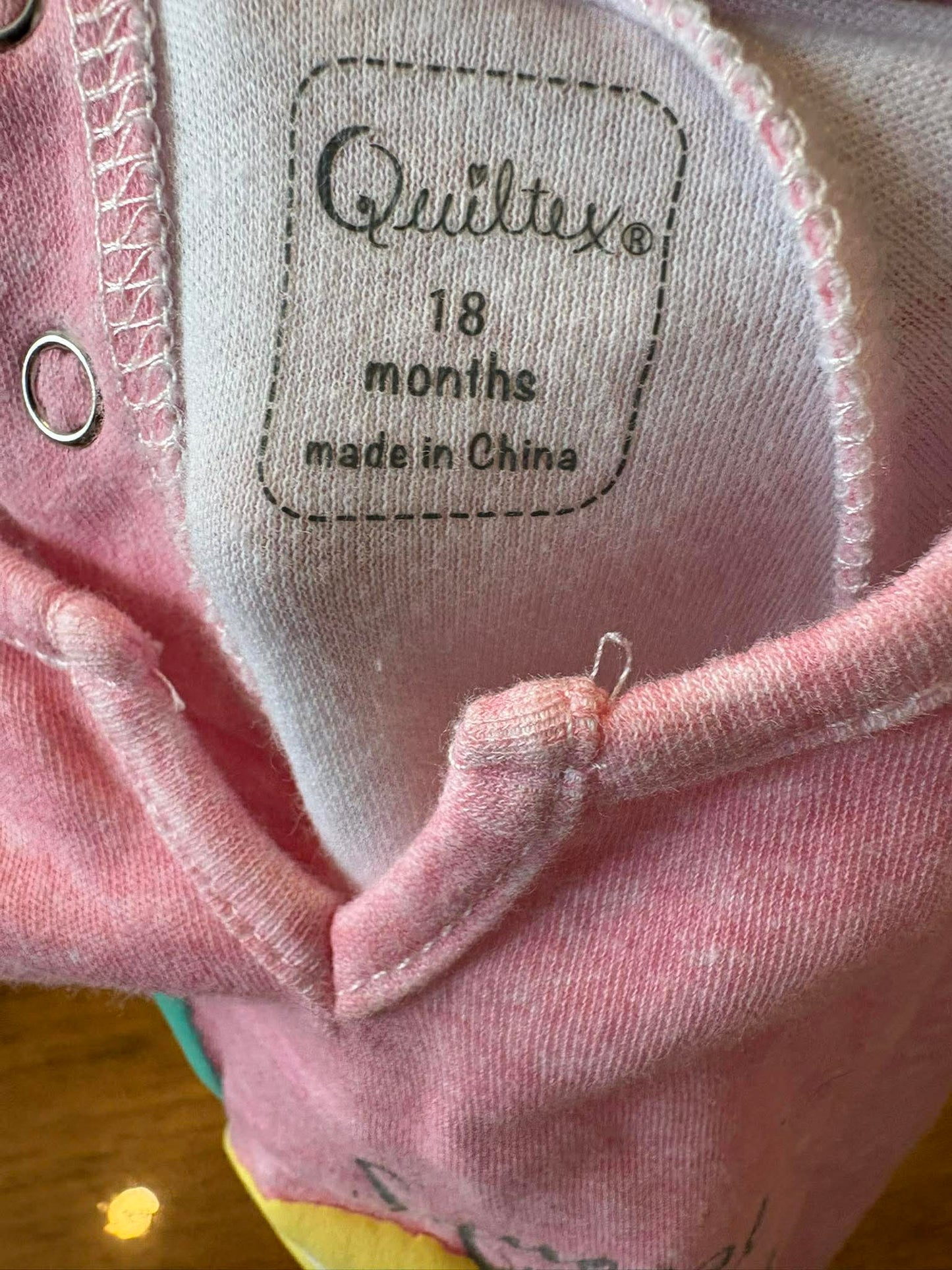 Cache-couche quiltex 18 mois