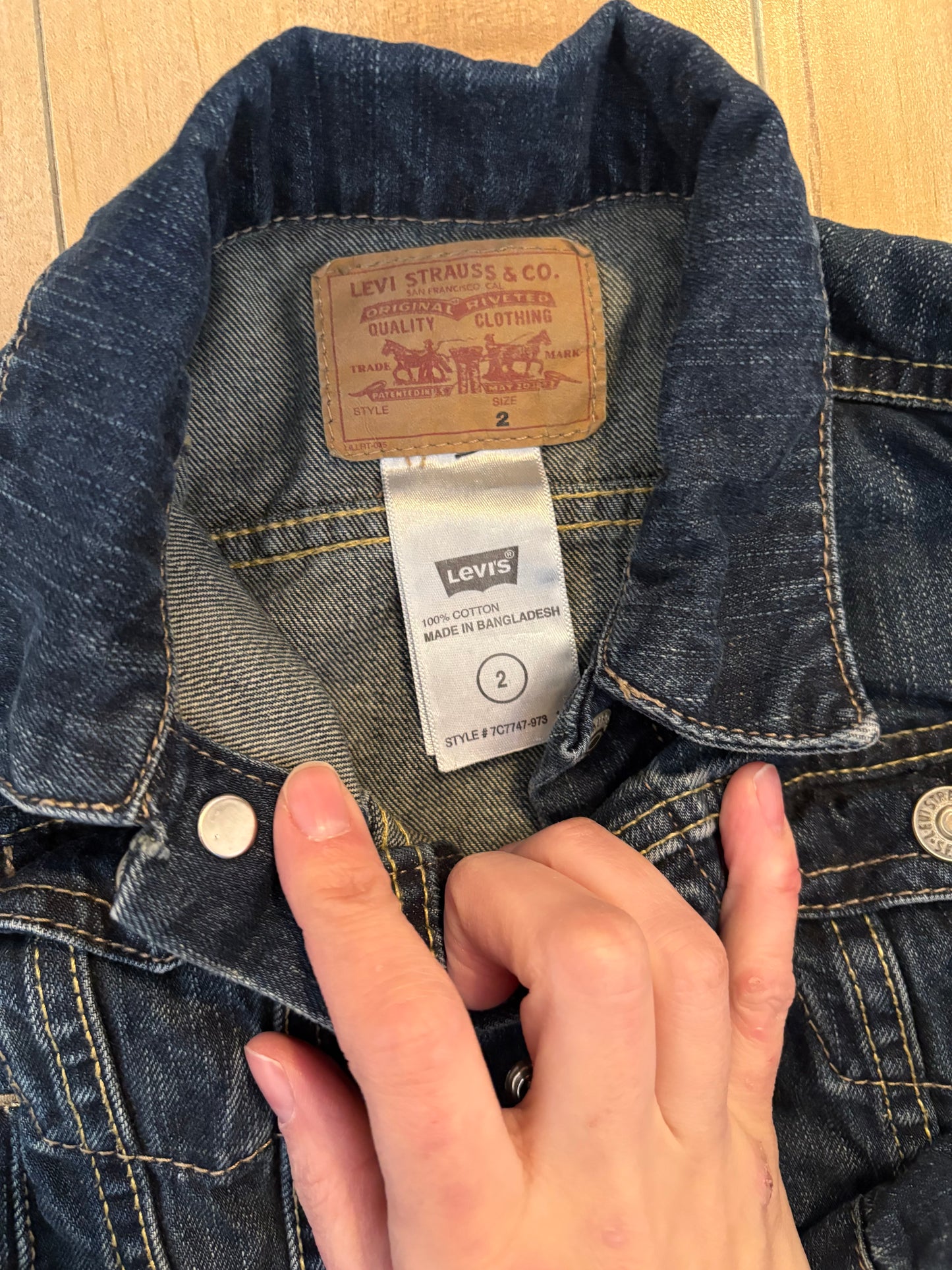 Veste jeans levis 2T