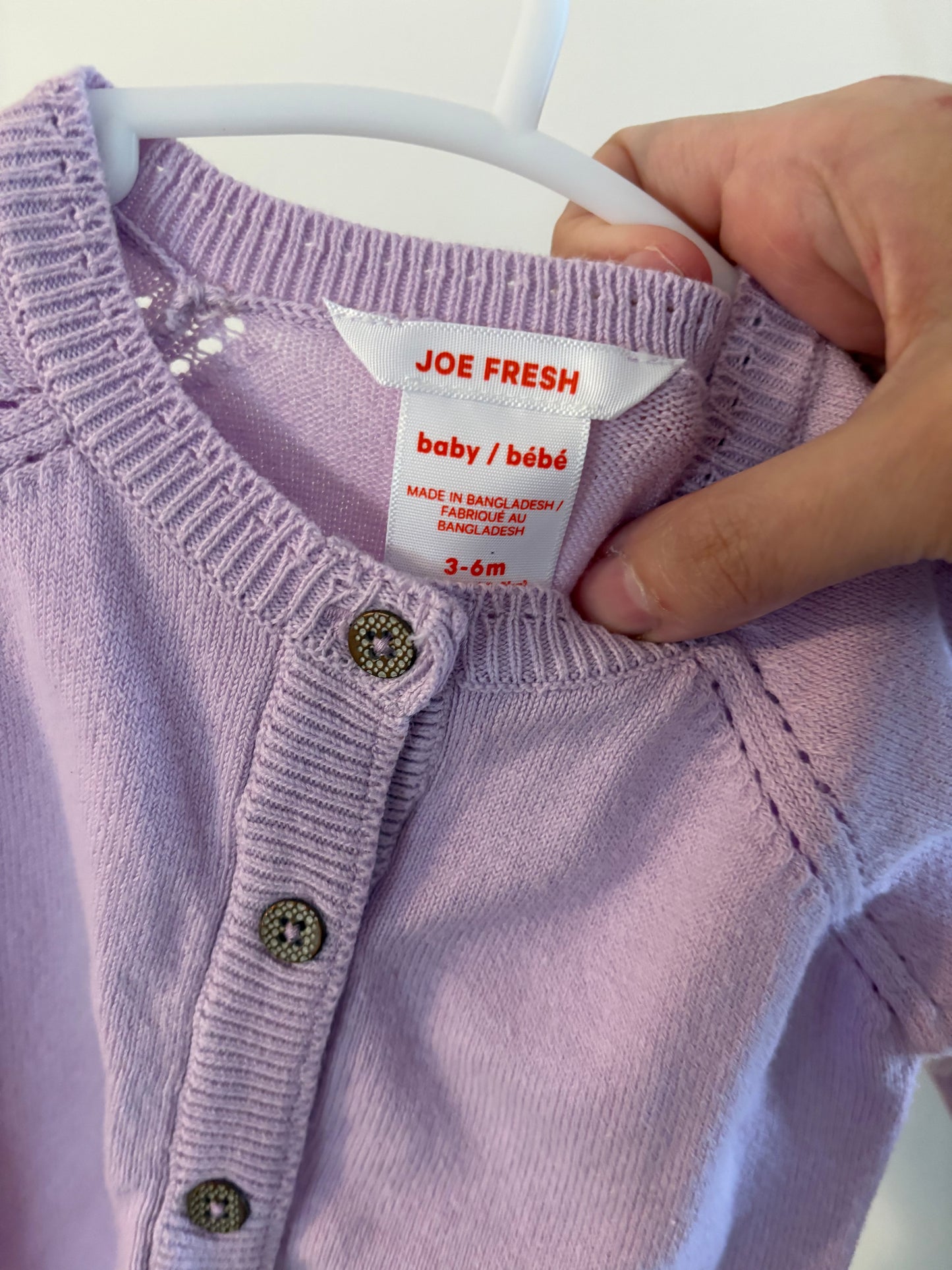 Veste joe fresh 3-6 mois
