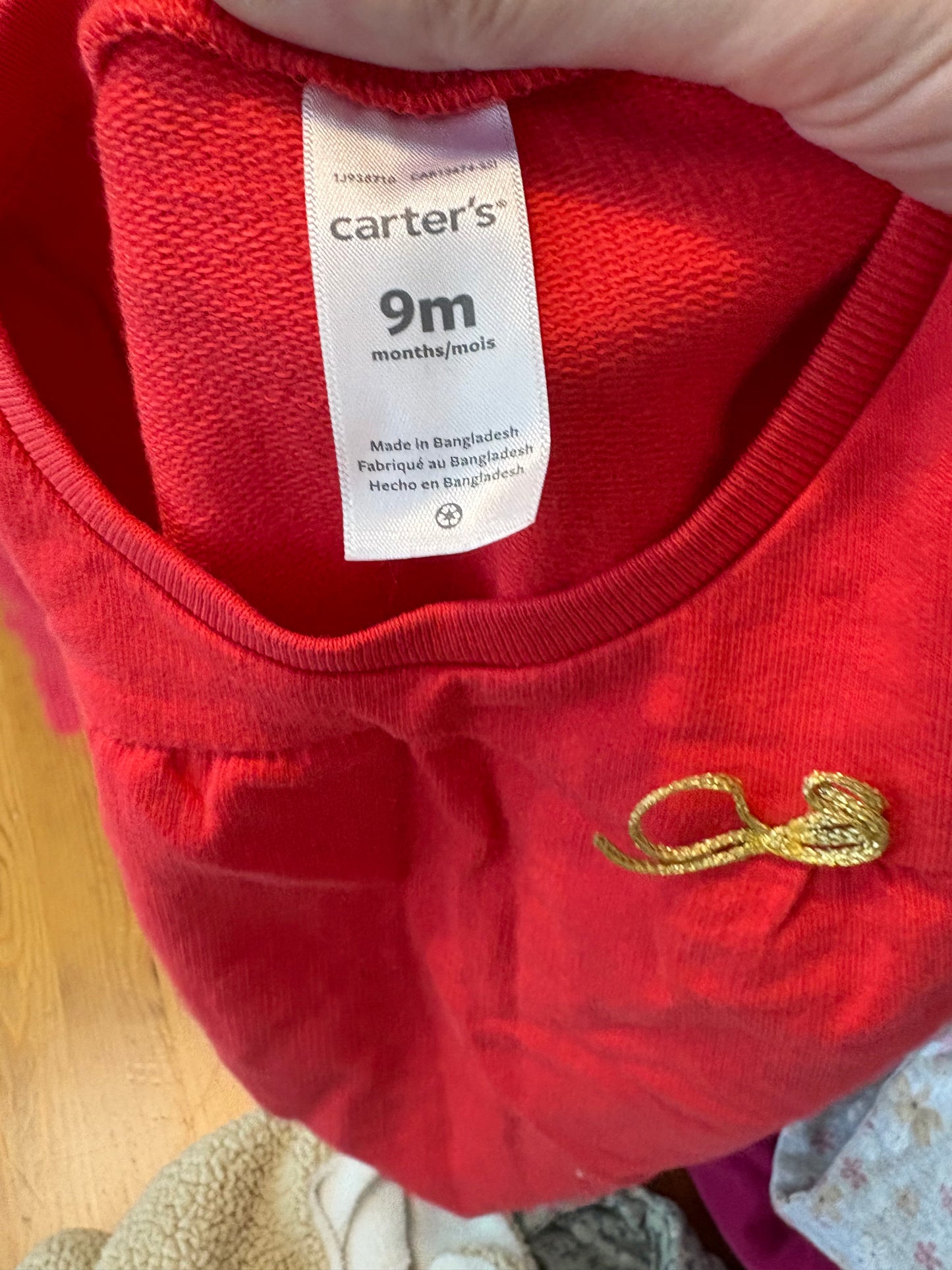 Gilet carter’s 9 mois