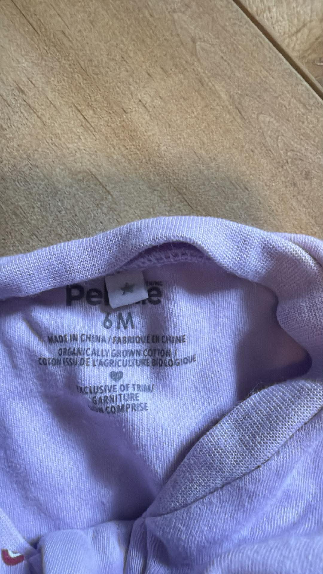 Pyjama pekkle 6 mois