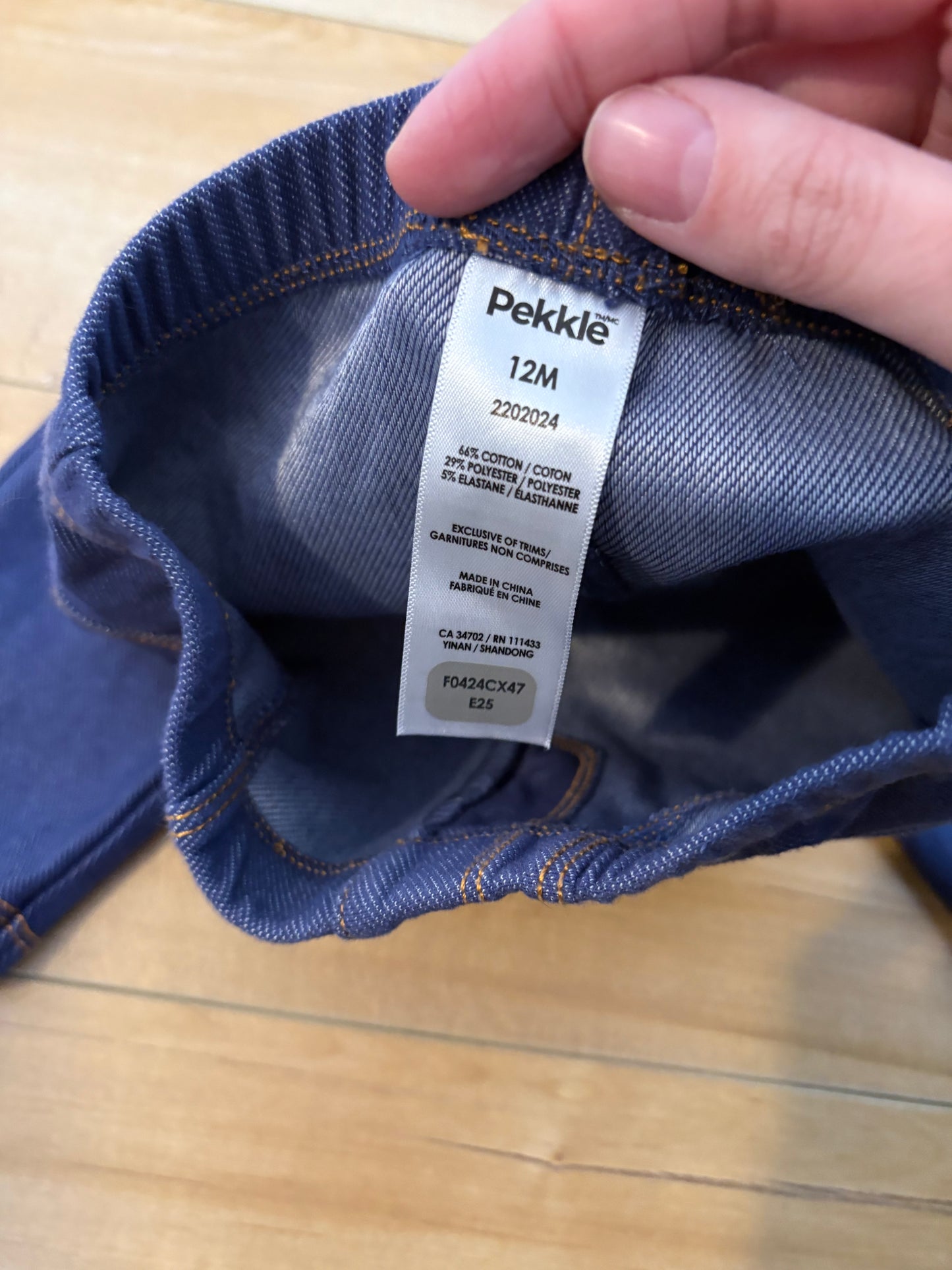 Pantalon pekkle 12 mois