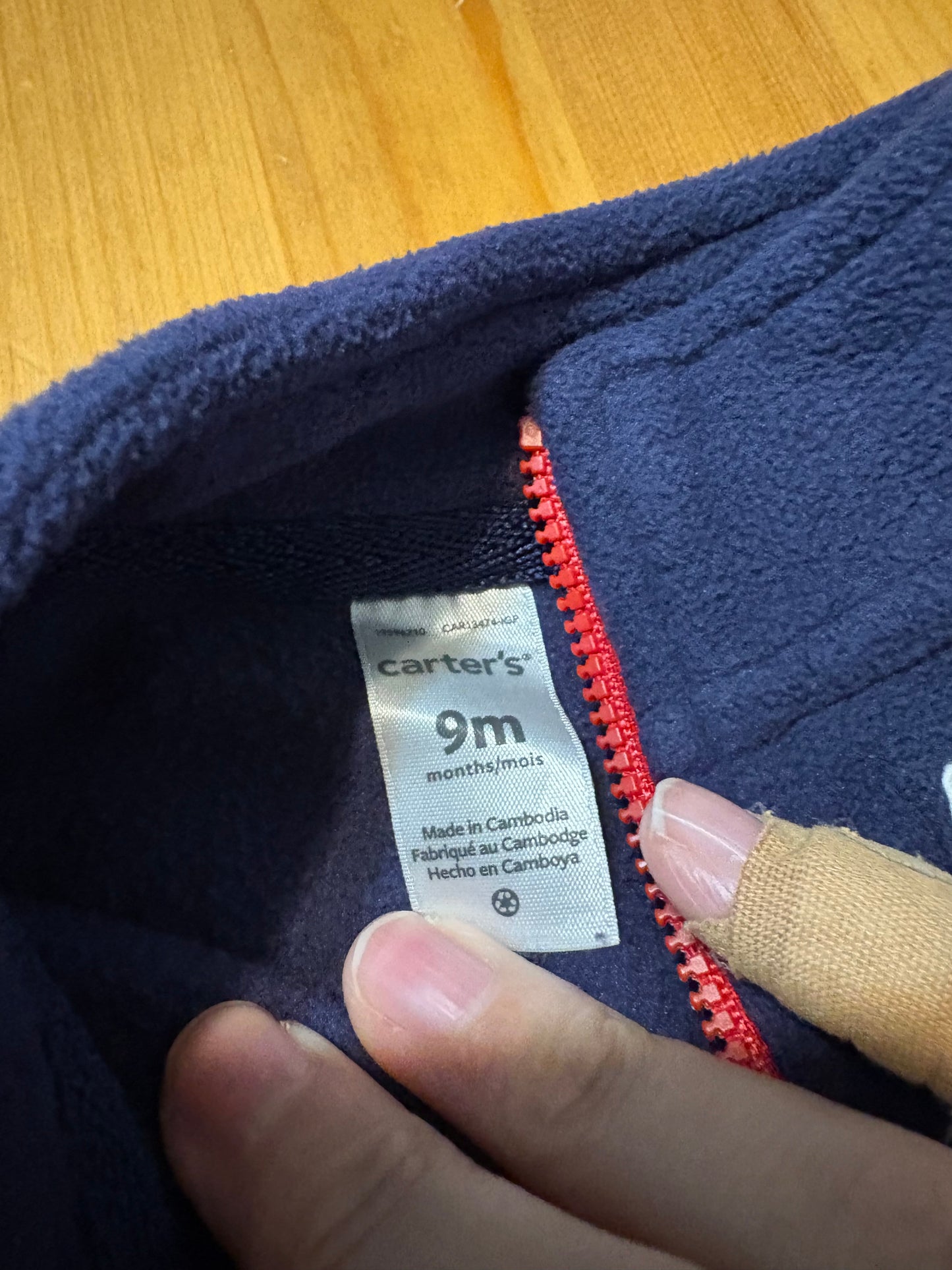 Veste sans manche 9 mois carter’s