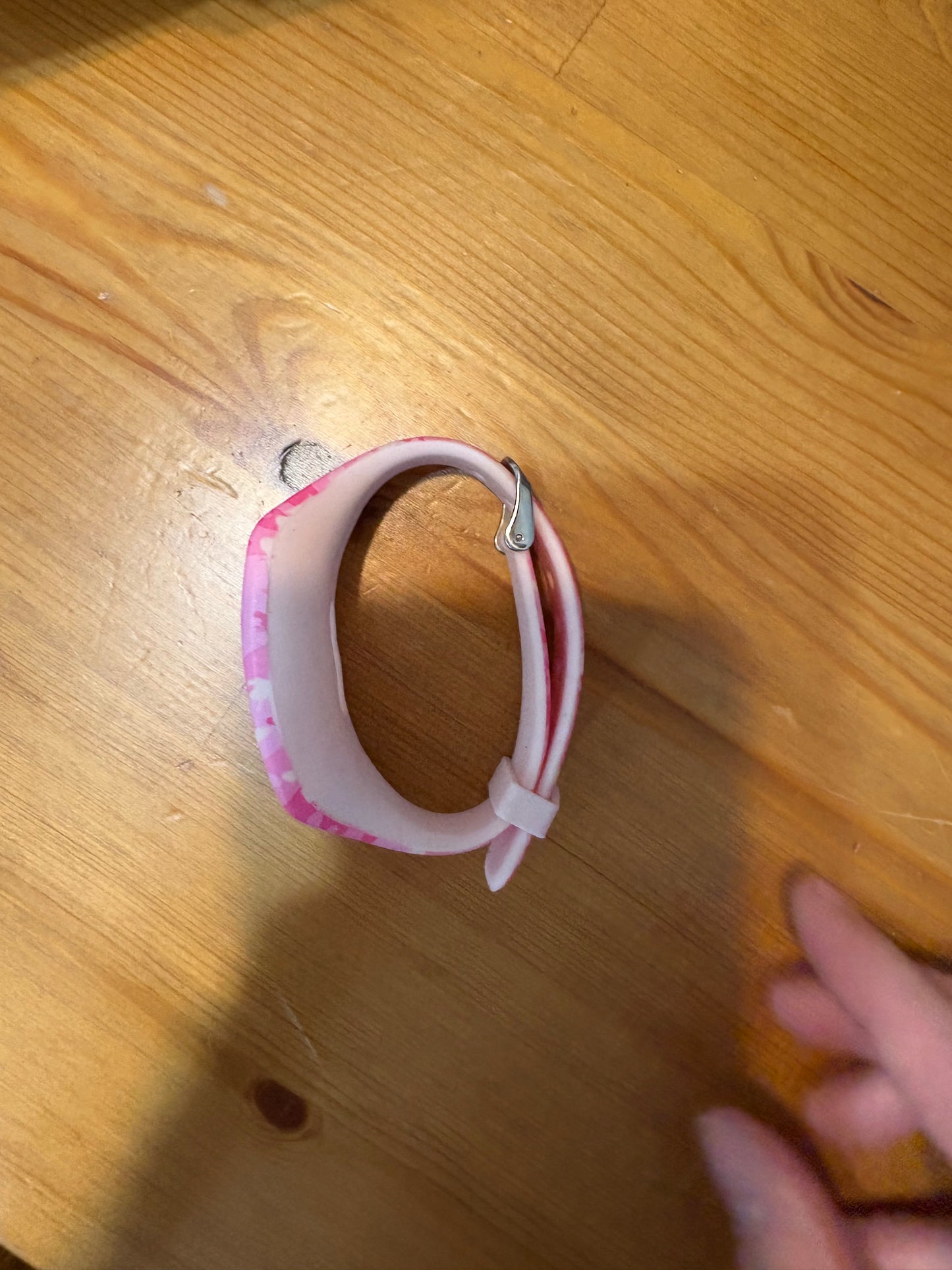 Bracelet pour montre fit bit rose armé