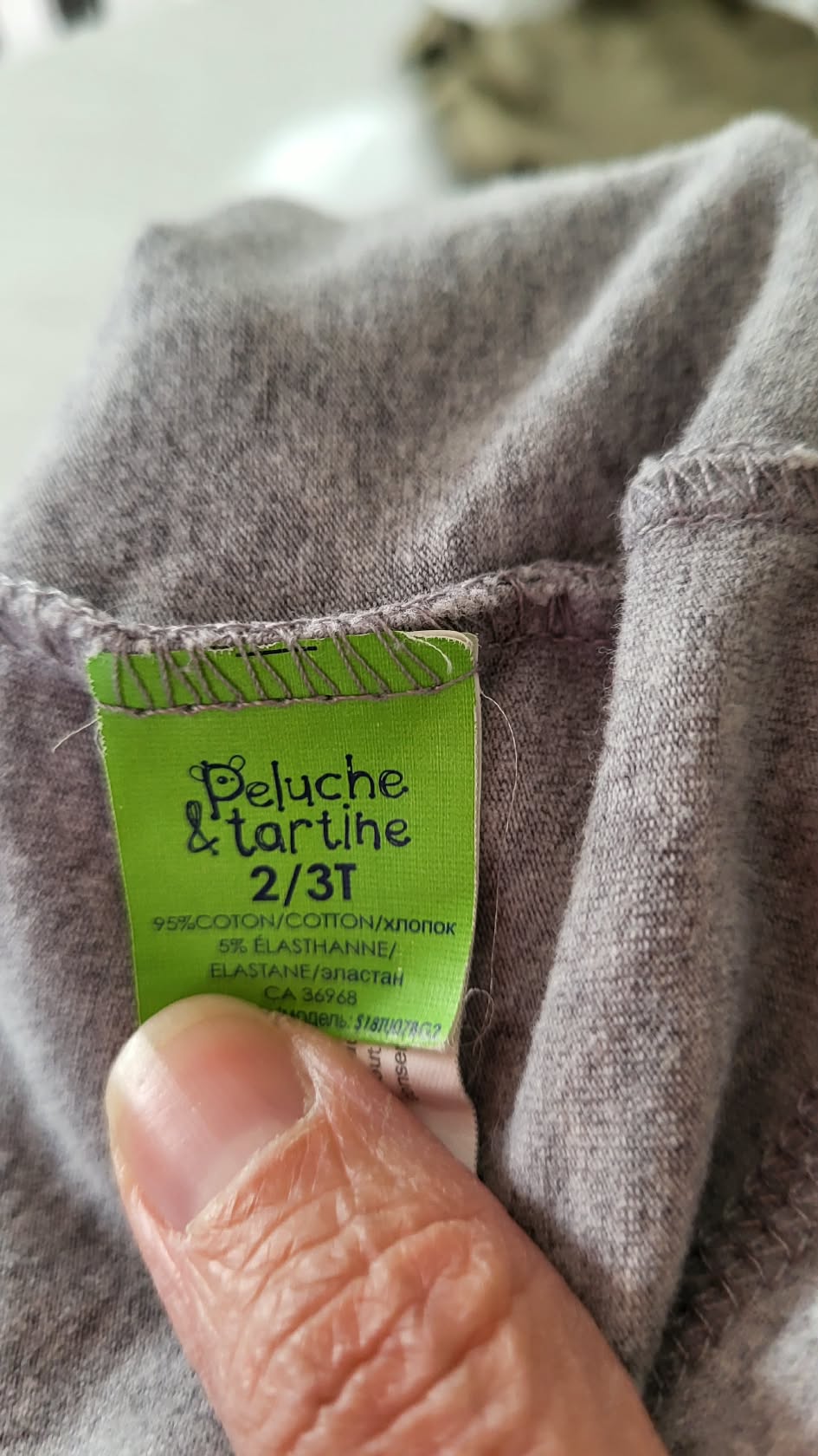 Tuque peluche et tartine 2/3 ans