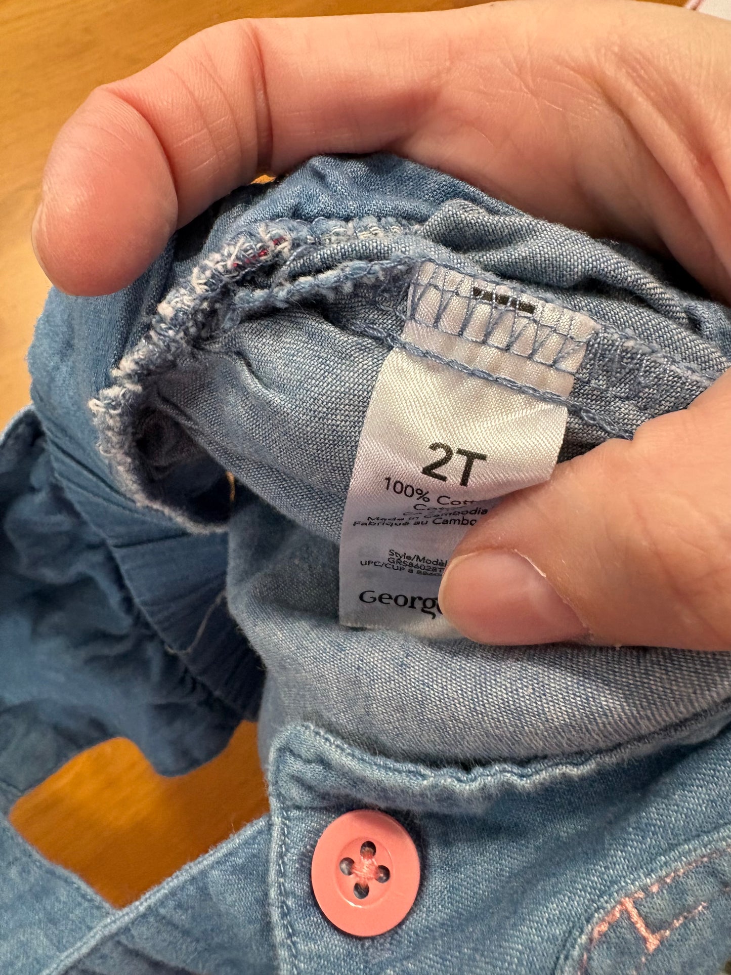 Robe salopette 2-3 ans george